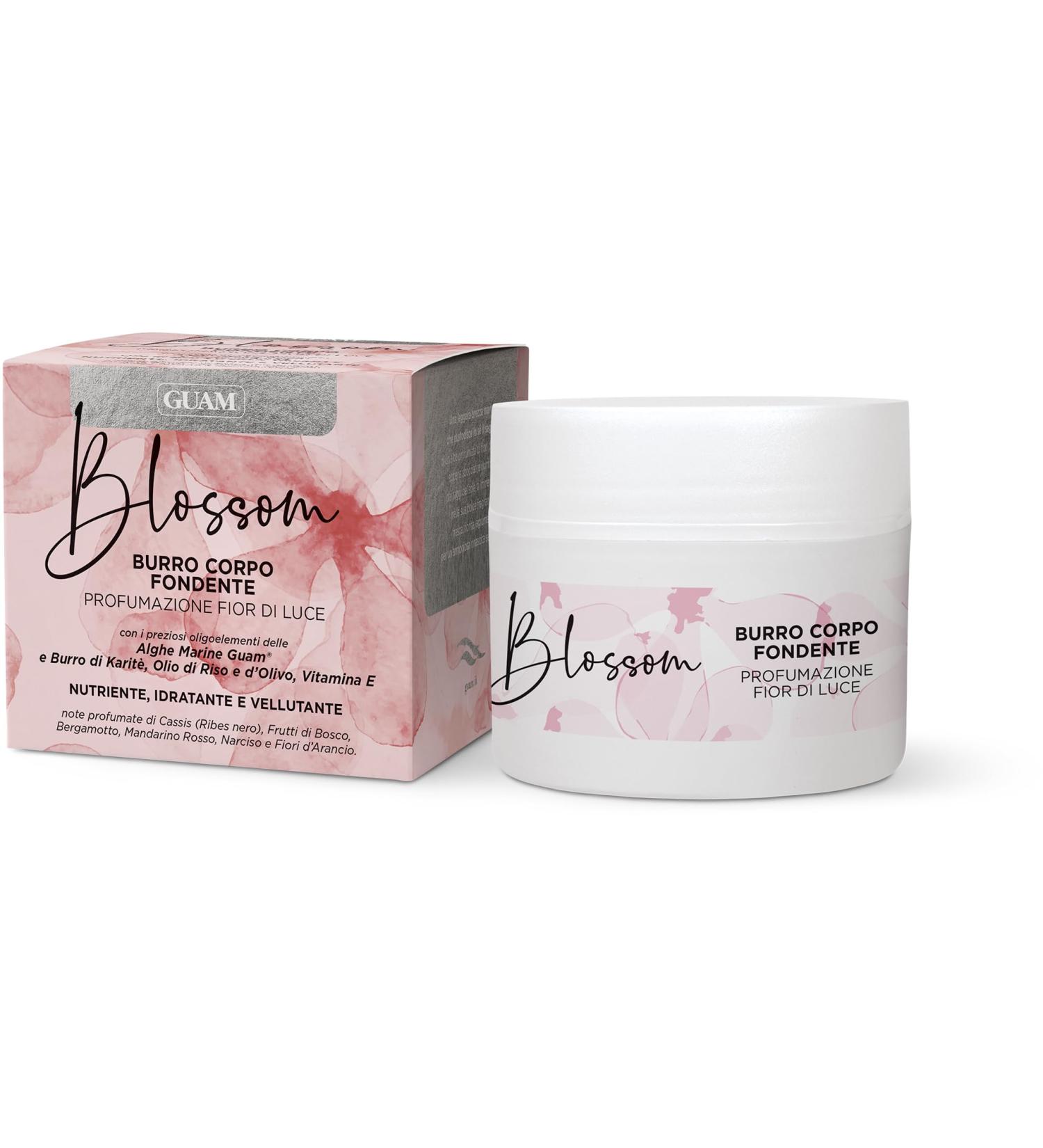 Blossom Melting Body Cream Butter with the Scent of Flowers of Light - Moisturizing Body Cream with Butter Texture - Firming and Elasticizing Action - Deeply Nourishes the Skin - GUAM