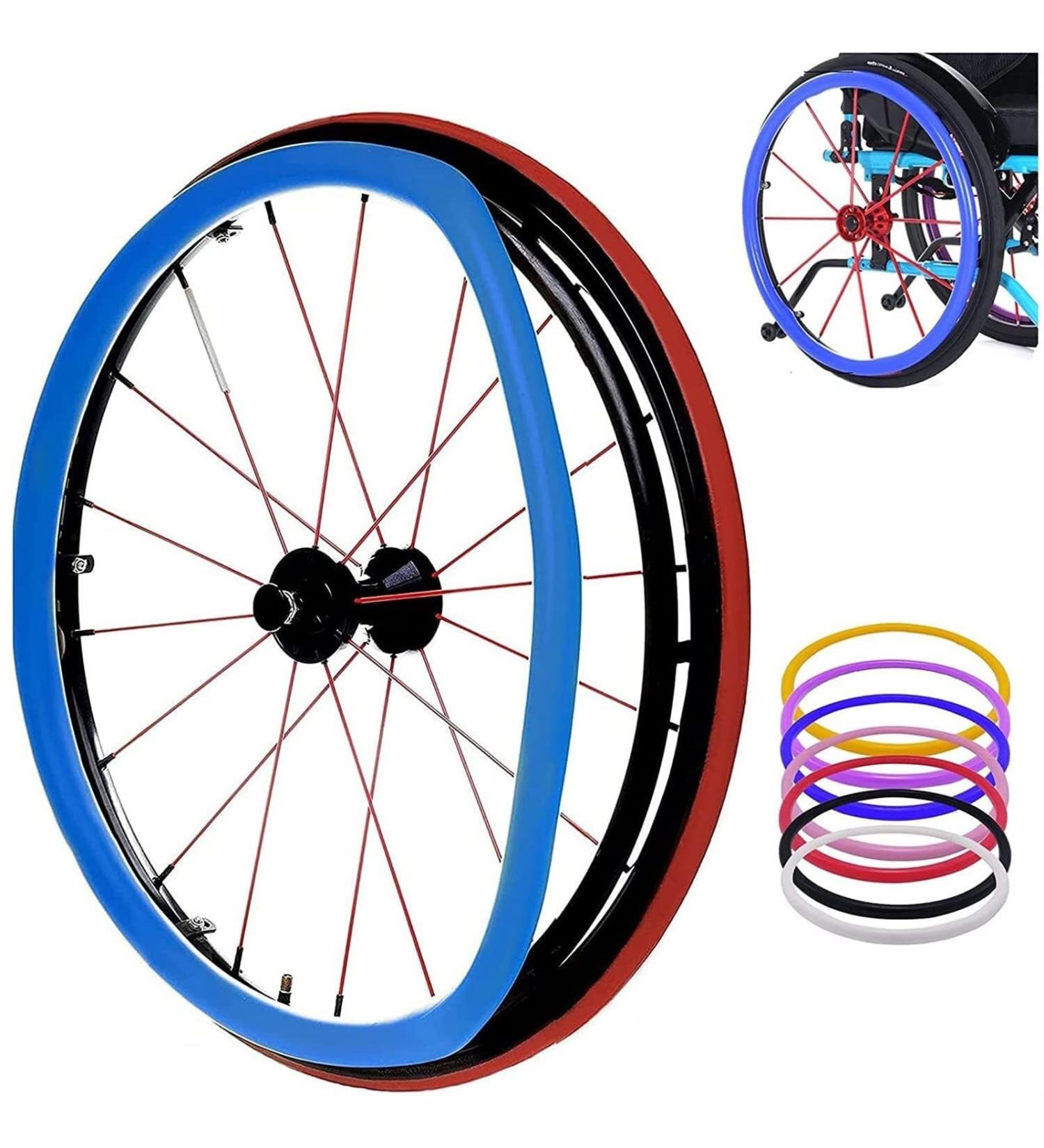 Silicone Wheelchair Push Rim Covers 1 Pair Non-Slip Wheelchair Hand Push Cover Rear Wheel Grips Cover Wheelchair Rear Wheel Cover for Improve Grip and Traction (Color : Blue Size : 24inch) 24inch Blue - Buy Online on GoSupps.com
