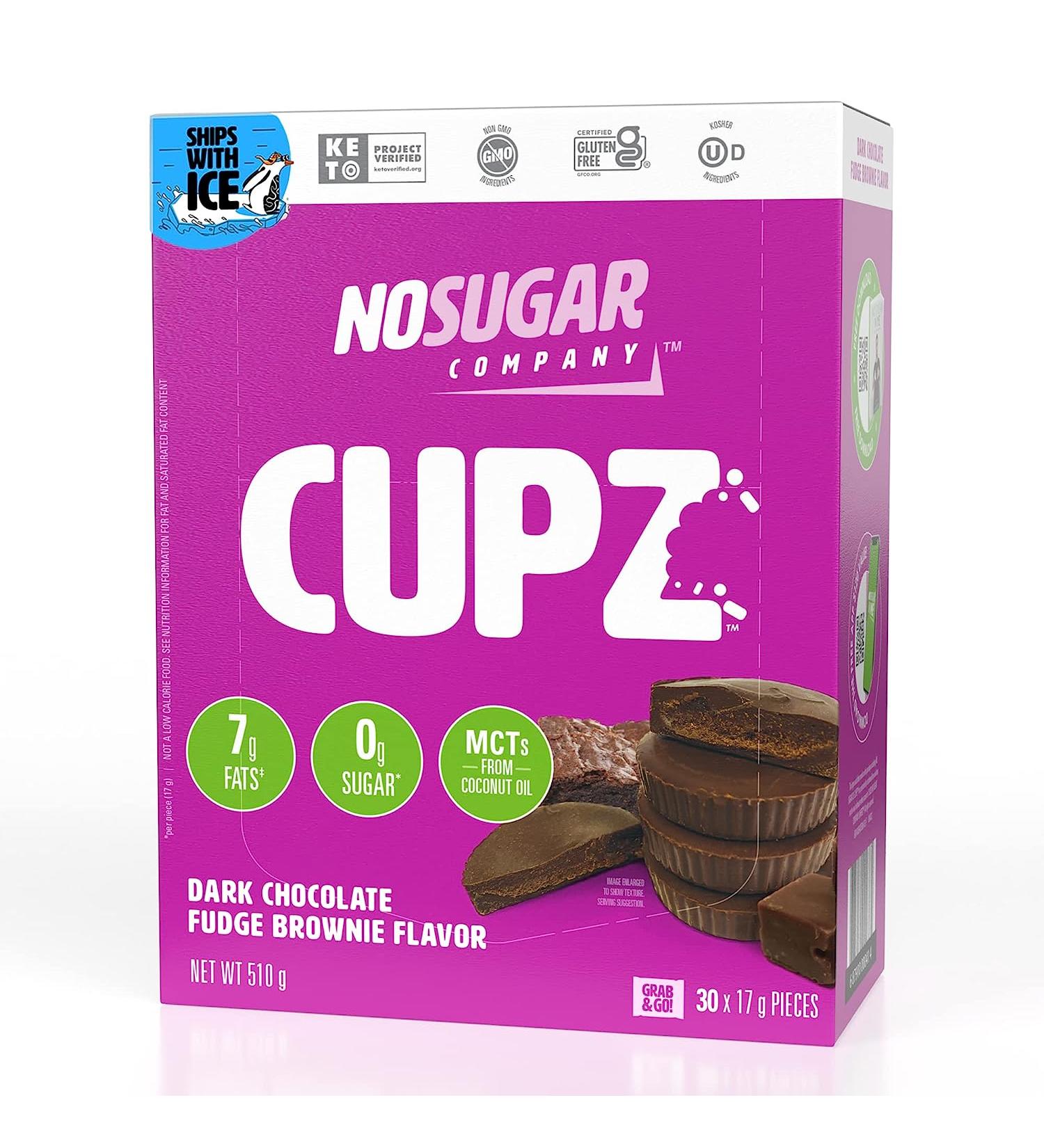 No Sugar Keto Cups - Dark Chocolate Fudge Brownie  Low Carb (1g)  Sugar Free (0g) Keto Fat Bomb Snacks with 7g Healthy Fat - Gluten Free  All Natural  Non-GMO (30 cups) 0.6 Ounce (Pack of 30) - Buy Online on GoSupps.com