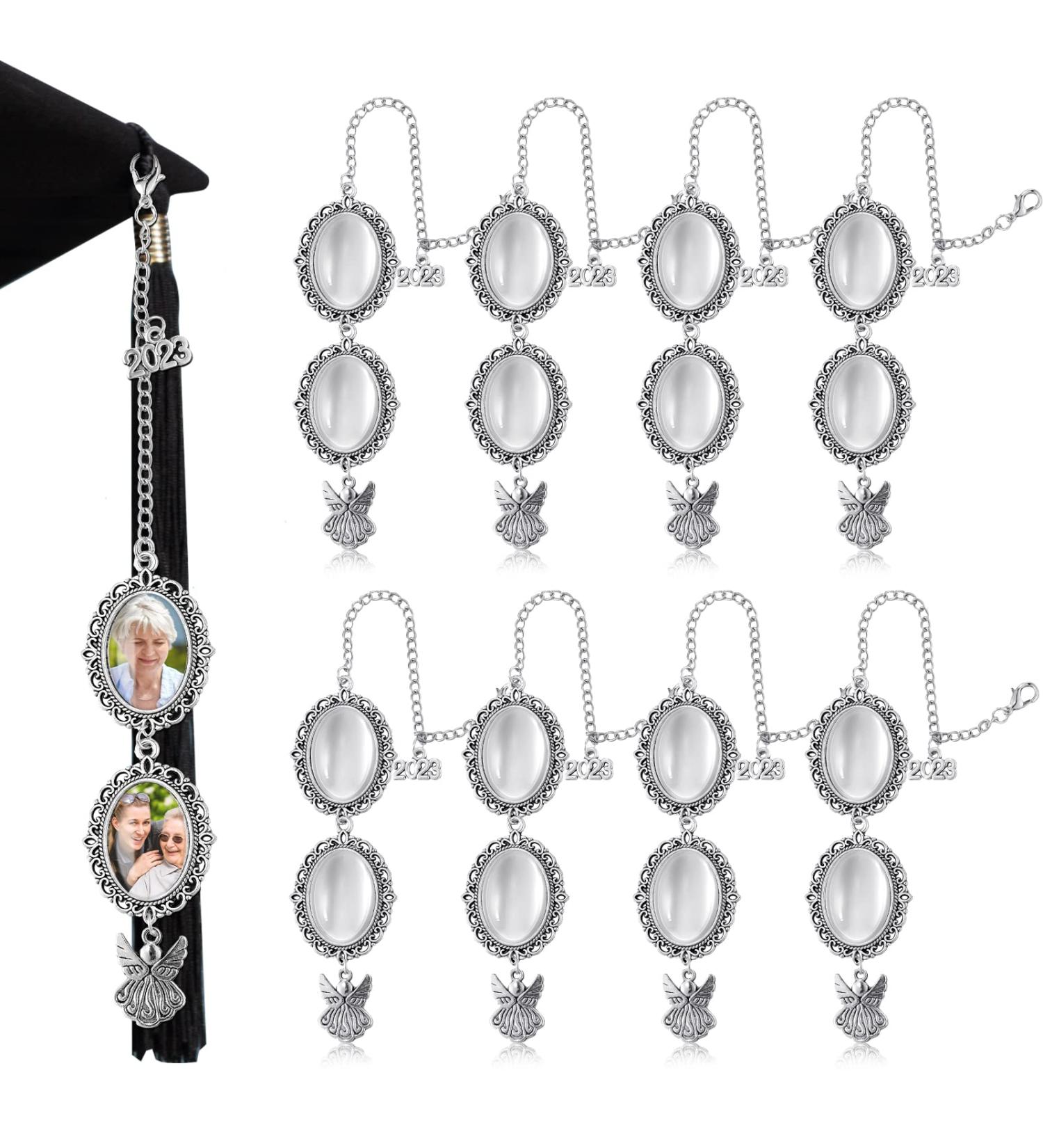 8 Pieces Graduation Cap Memorial Photo Tassel Charms for Class of 2023 - Silver Graduation Gifts - Buy Online on GoSupps.com