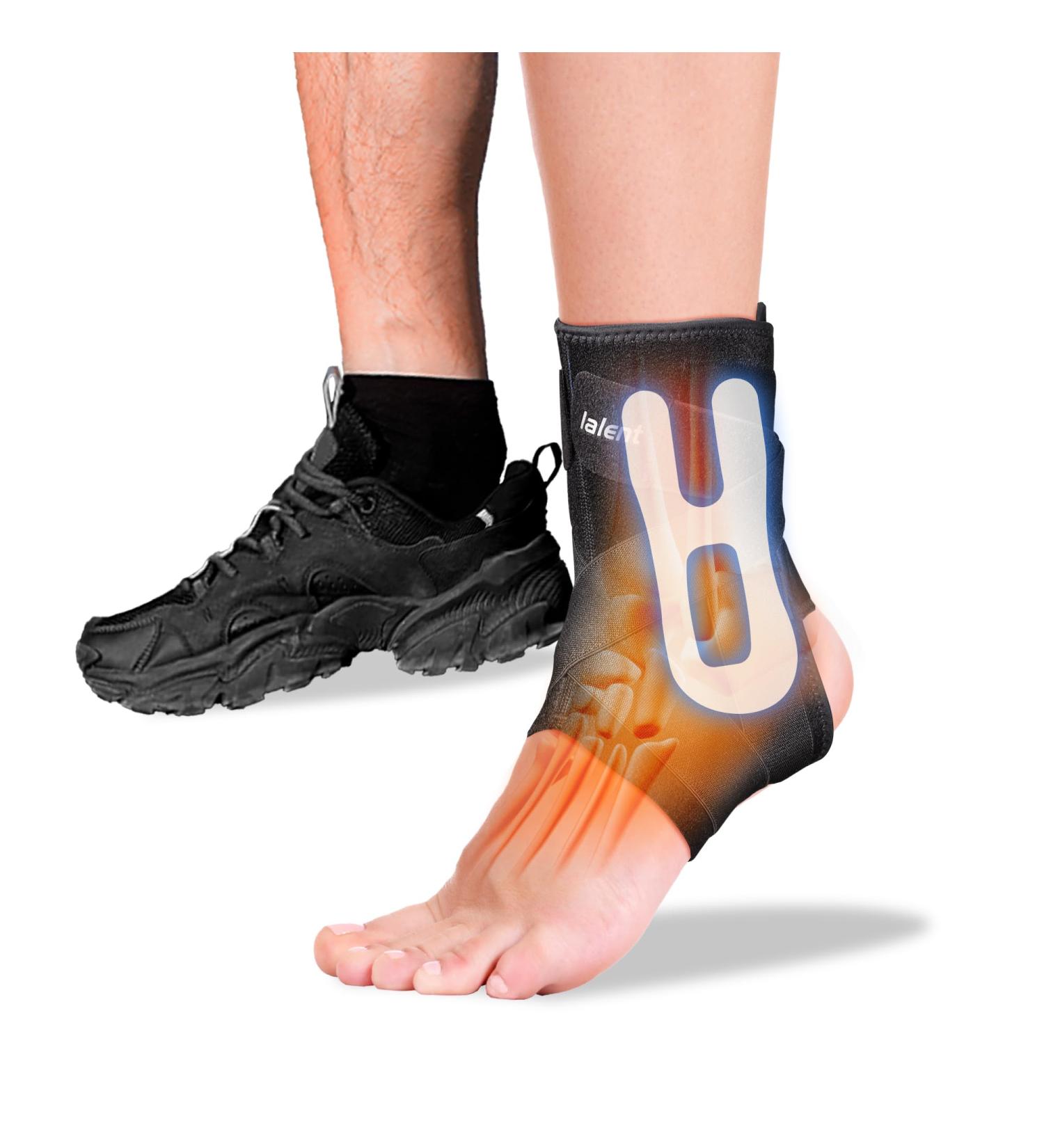 Ankle Brace for Women & Men | Maximum Support for Sprained Ankles & Recovery | Compression Stabilizer for Running Basketball Volleyball (Medium - Buy Online on GoSupps.com