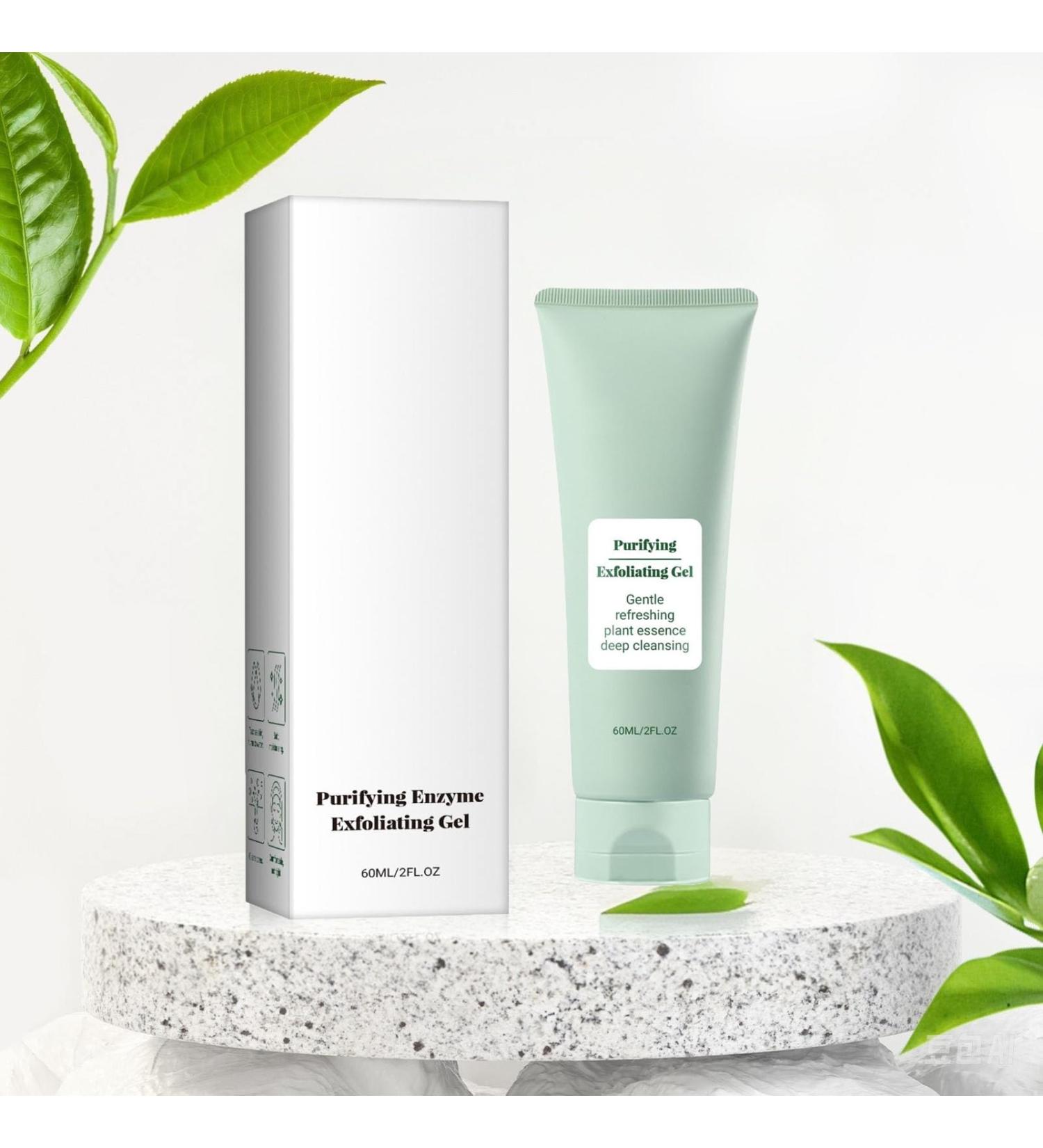 Purifying Exfoliating Gel Face and Body Exfoliating Scrub Gel Facial Exfoliator Cleanser Deep Cleansing Moisturizing Facial Exfoliator Soft Scrub Gel for Women for All Skin Types (1PC 60 ml) - Buy Online on GoSupps.com