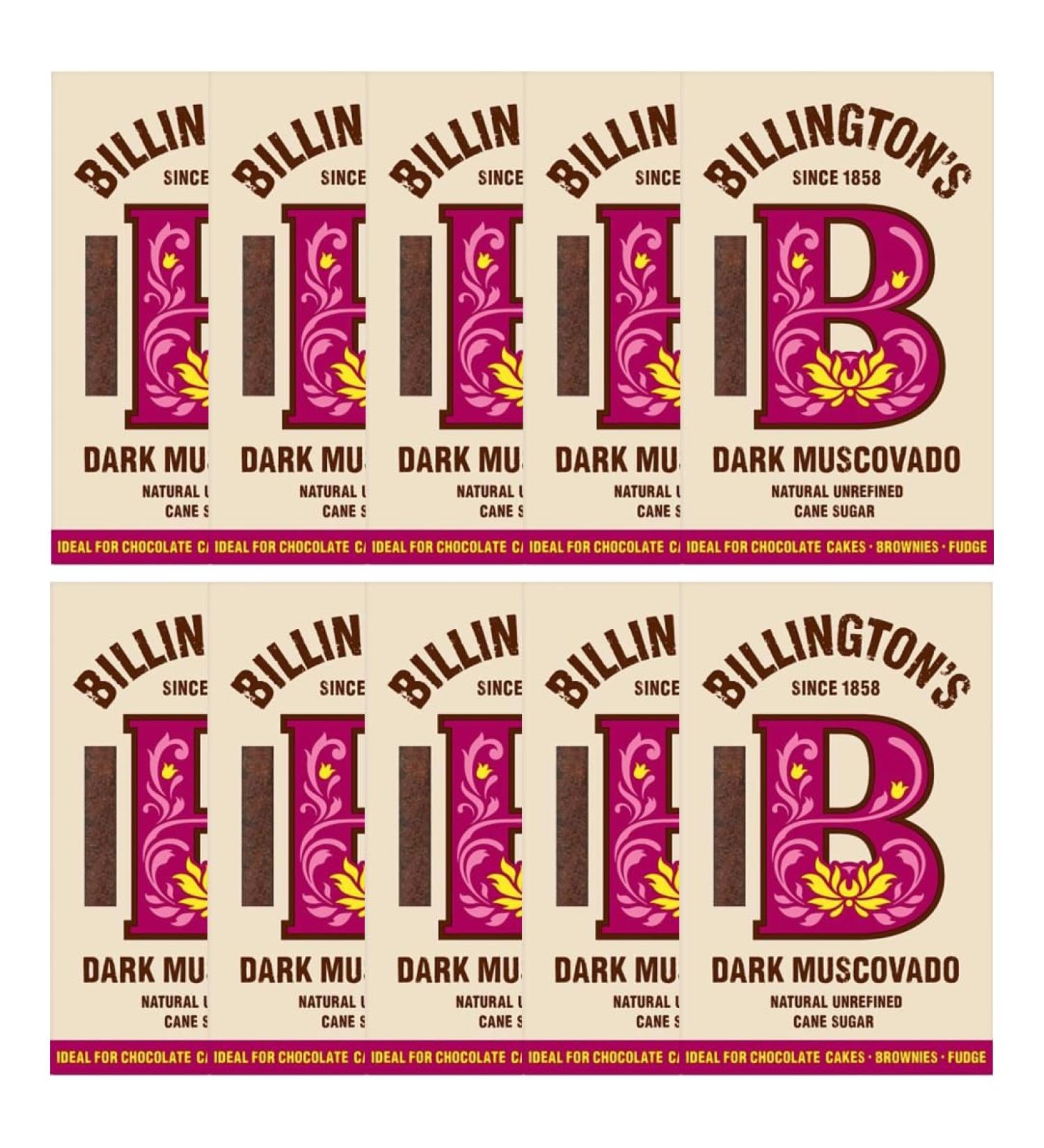Buy Billington's Dark Muscovado Unrefined Cane Sugar 10X 500G - Imported by Shestore24 - Premium Quality for Baking & Cooking - Buy Online on GoSupps.com