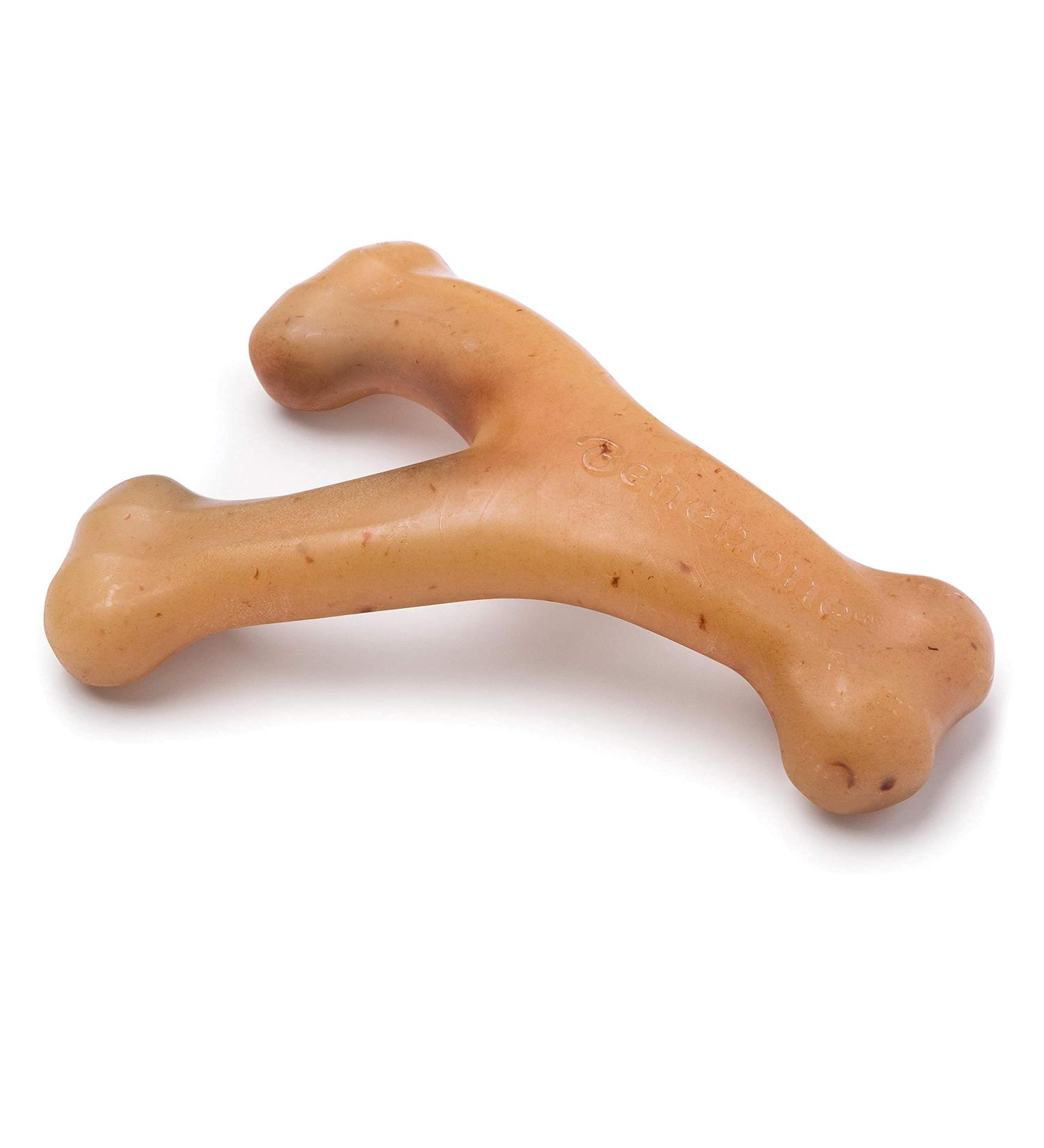 Benebone Wishbone Real Chicken Small Dog Chew Toy - Durable for Aggressive Chewers | International Shipping Available - Buy Online on GoSupps.com