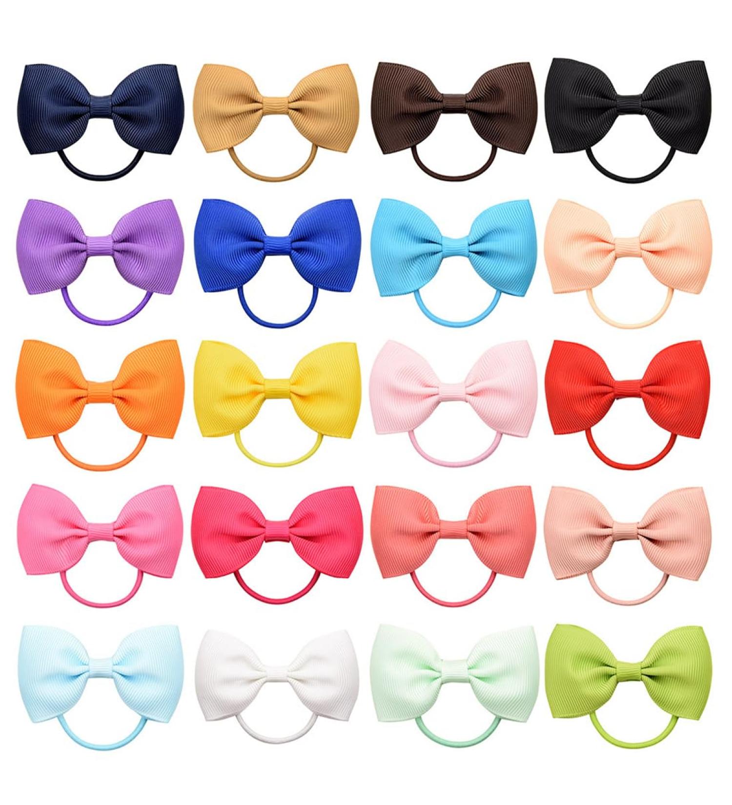 20-Piece Baby Girls Hair Loops - Elastic Headbands & Ponytail Holders - Perfect Hair Accessories for Toddlers - Buy Online on GoSupps.com