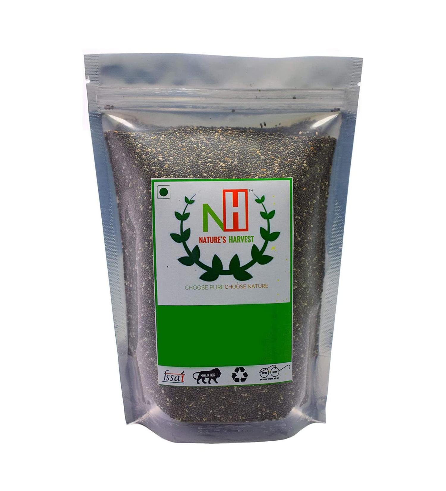 Nature's Harvest Chia Seeds for Weight Loss Omega 3 (400g)_Packing May Vary - Buy Online on GoSupps.com