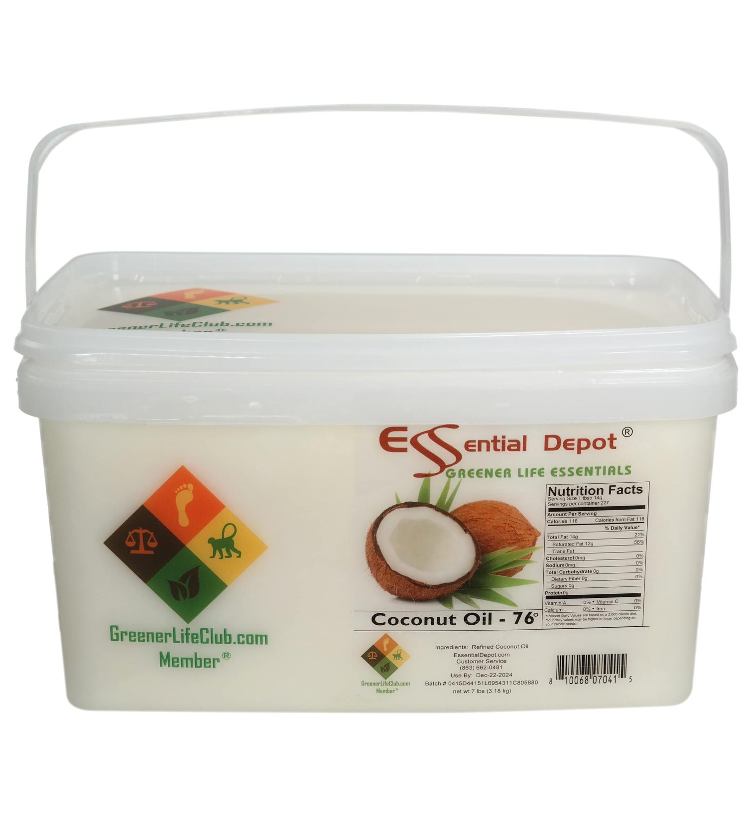7 lbs Food Grade Coconut Oil in Microwavable & Resealable PP Container - Buy Online on GoSupps.com