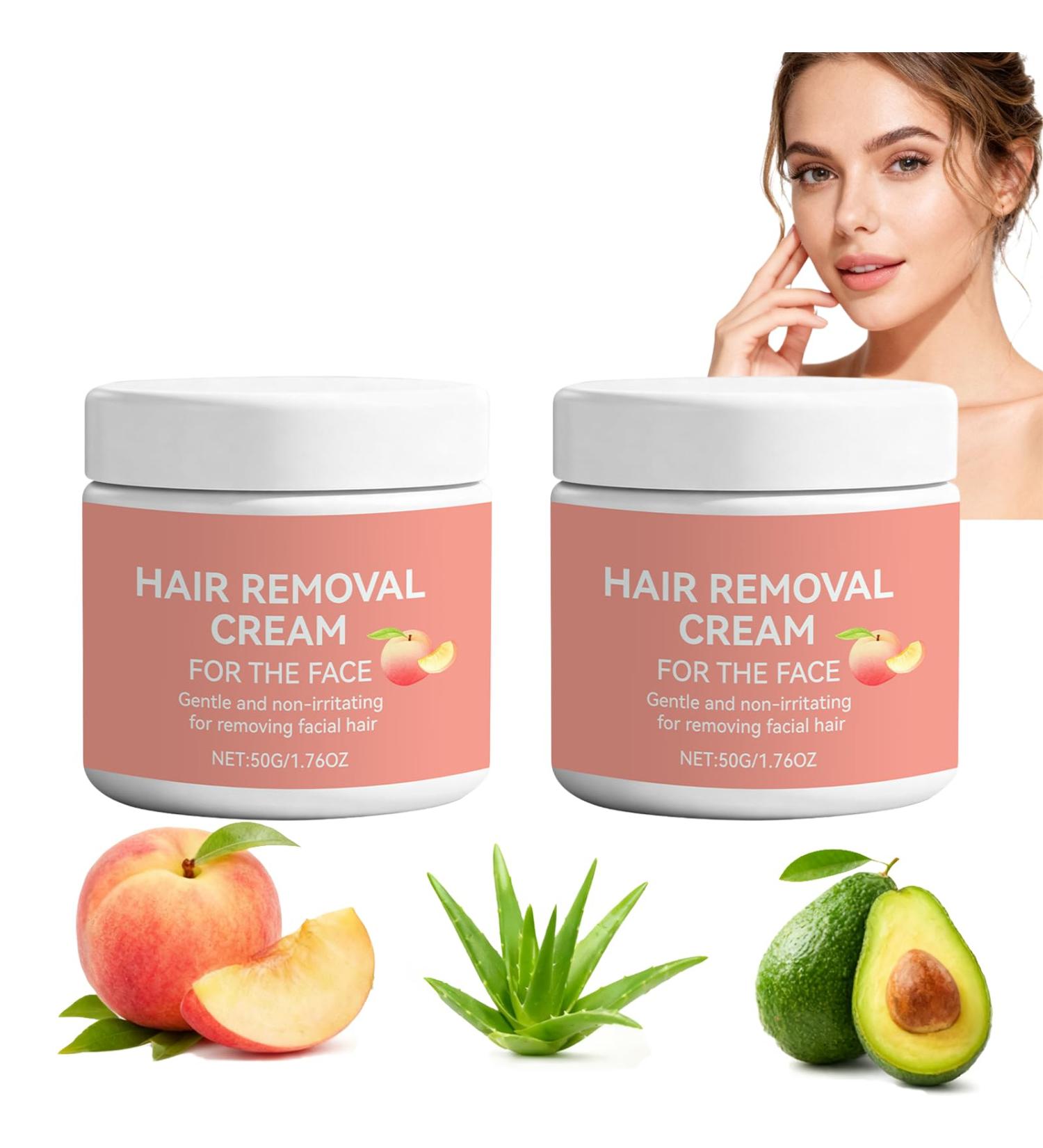  Raevior 2-Pack Facial Hair Removal Creams for Women - Gentle Facial Hair Removal Cream - For Women - Upper Lip and Chin - Fast and Gentle for Sensitive Skin - Buy Online on GoSupps.com