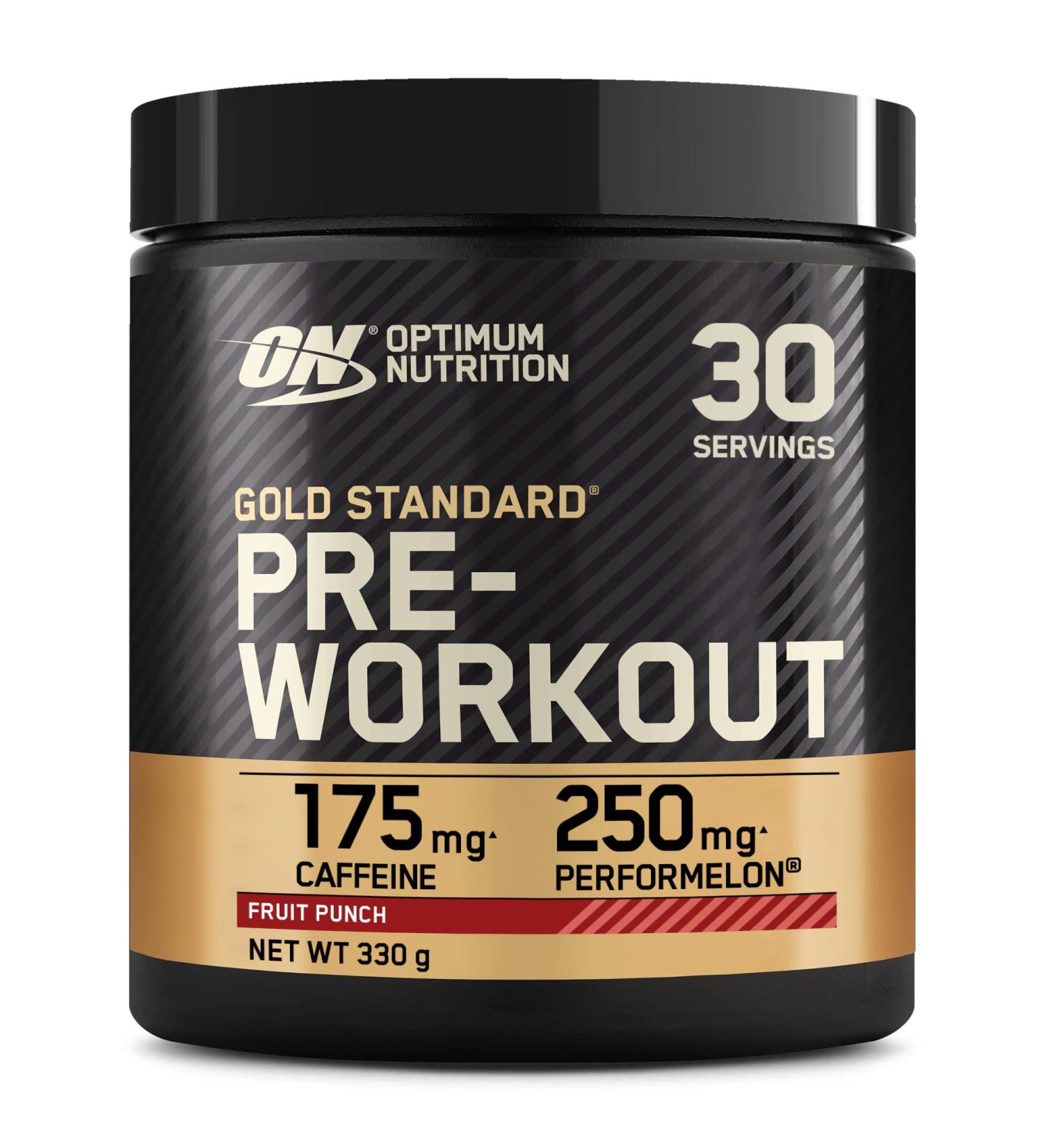 Optimum Nutrition Gold Standard Pre Workout Powder - Fruit Punch, 30 Servings (330g) - Buy Online on GoSupps.com