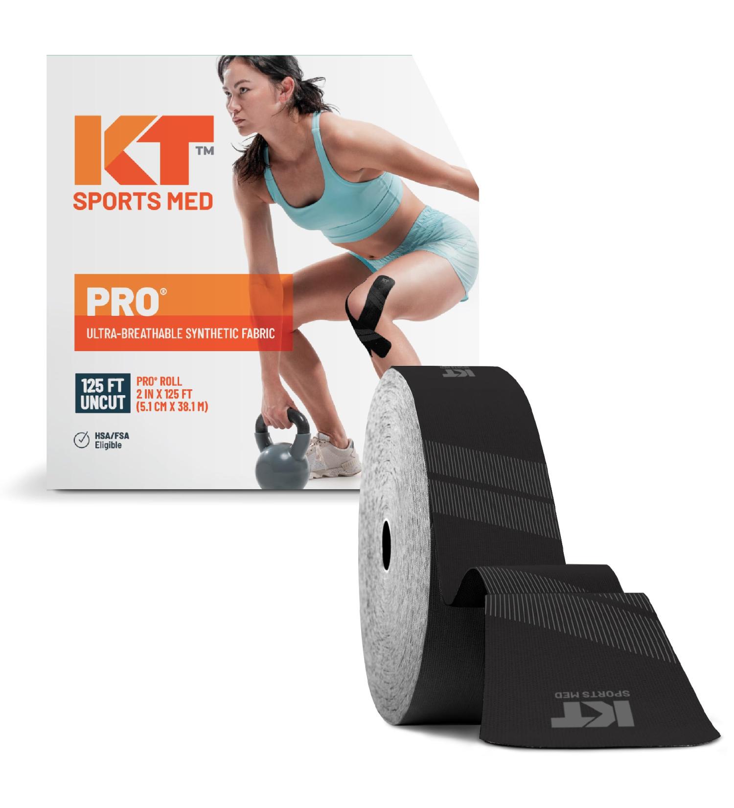 KT Tape PRO 125 ft Uncut - Jet Black | Sports Medicine & Athletic Performance - Buy Online on GoSupps.com