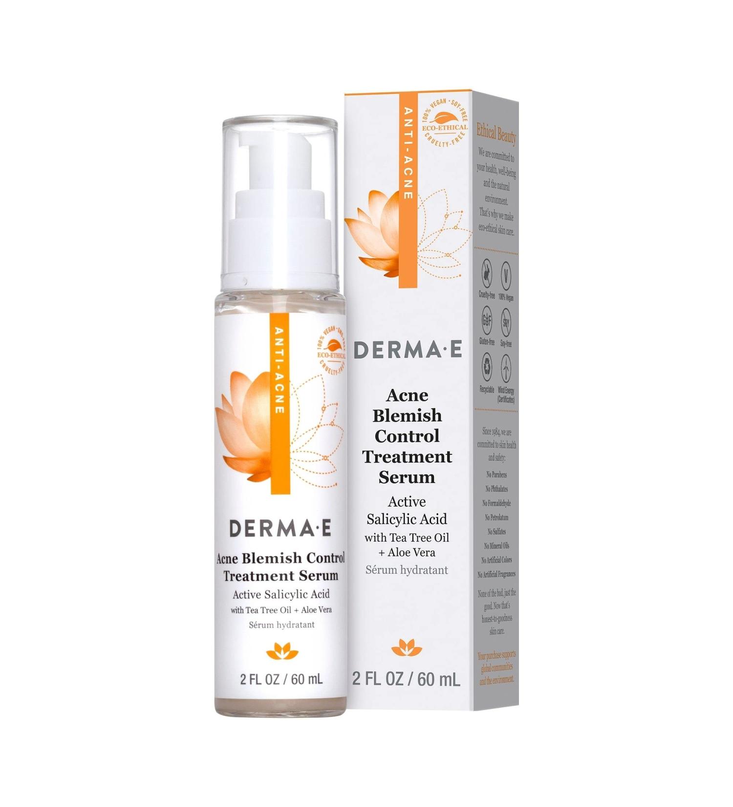 Derma E Acne Blemish Treatment Serum - 2 oz | Effective Acne Care - Buy Online on GoSupps.com