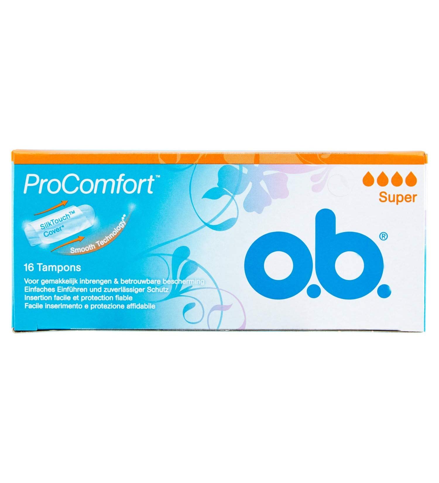 ob Original Tampons Super - Pack of 16 | Comfort & Protection for Every Need | International Shipping Available - Buy Online on GoSupps.com