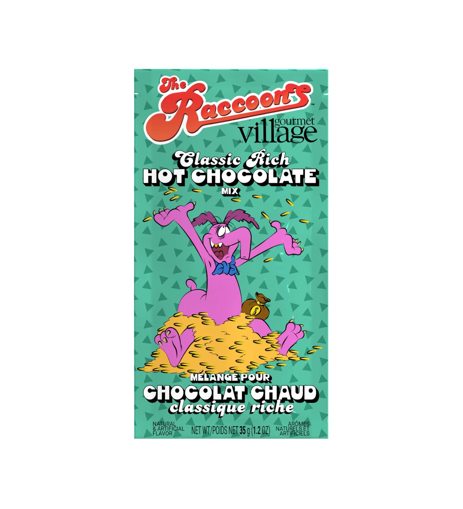 Gourmet du Village The Raccoons Cyril s Classic Rich Hot chocolate mix 35g single serve pouch by Gourmet du Village - Buy Online on GoSupps.com