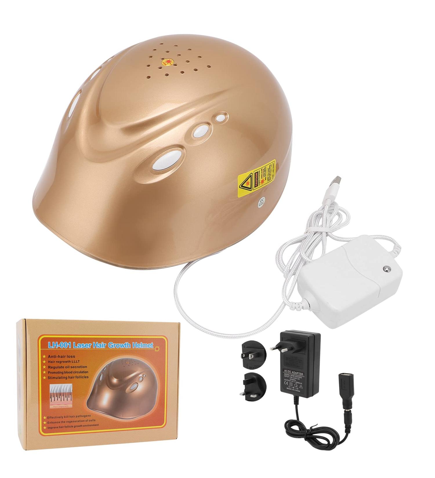 Laser Hair Growth Helmet - Anti-Hair Loss Treatment Device with 160 Bright Chips for Effective Hair Restoration | European Plug 100-240V - Buy Online on GoSupps.com