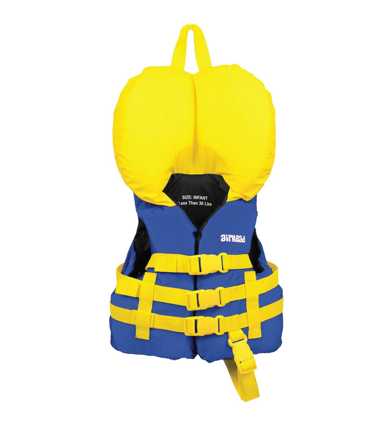 Airhead Infant General Purpose Life Vest - Blue | Multiple Colors Available | Baby Life Jacket - Buy Online on GoSupps.com