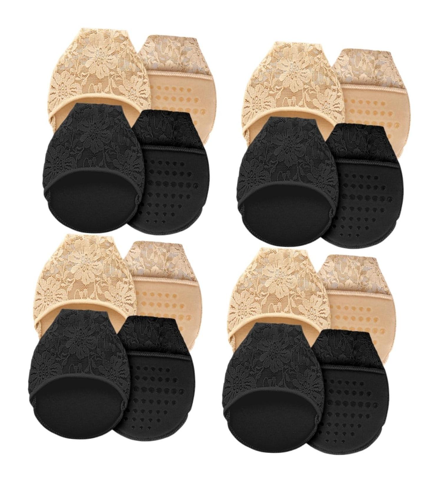 Holibanna 8 Pairs Lace Forefoot Pad Pumps High Heels for Women High Heel Liner Socks Half Forefoot Pads for Women Cotton Socks No Show Socks Floor Mat Cotton Pad Women's Non-slip - Buy Online on GoSupps.com