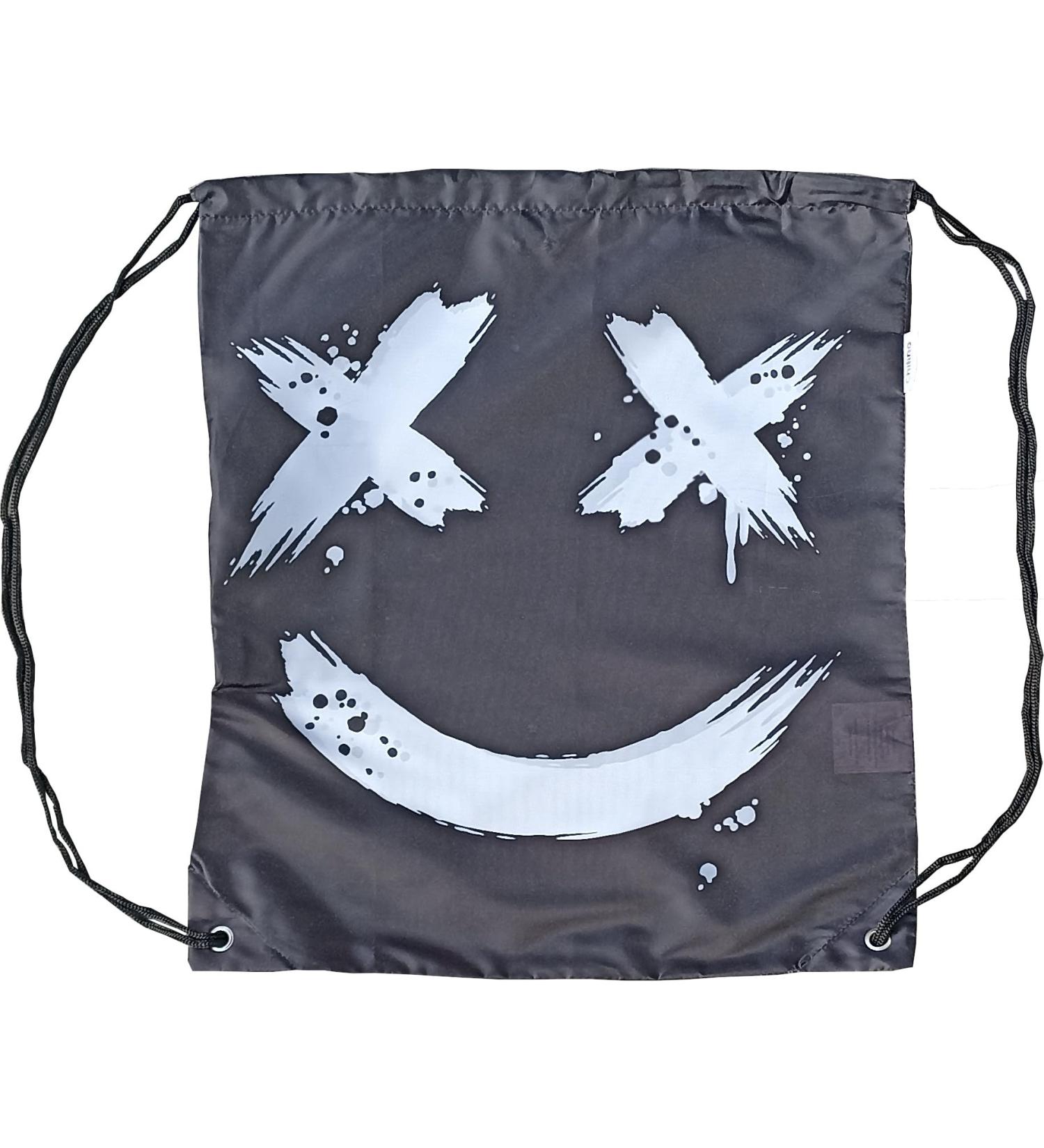 Chilino Unisex Smiley Foldable Shopping Bag - Large Stable & Eco-Friendly - Black - Buy Online on GoSupps.com