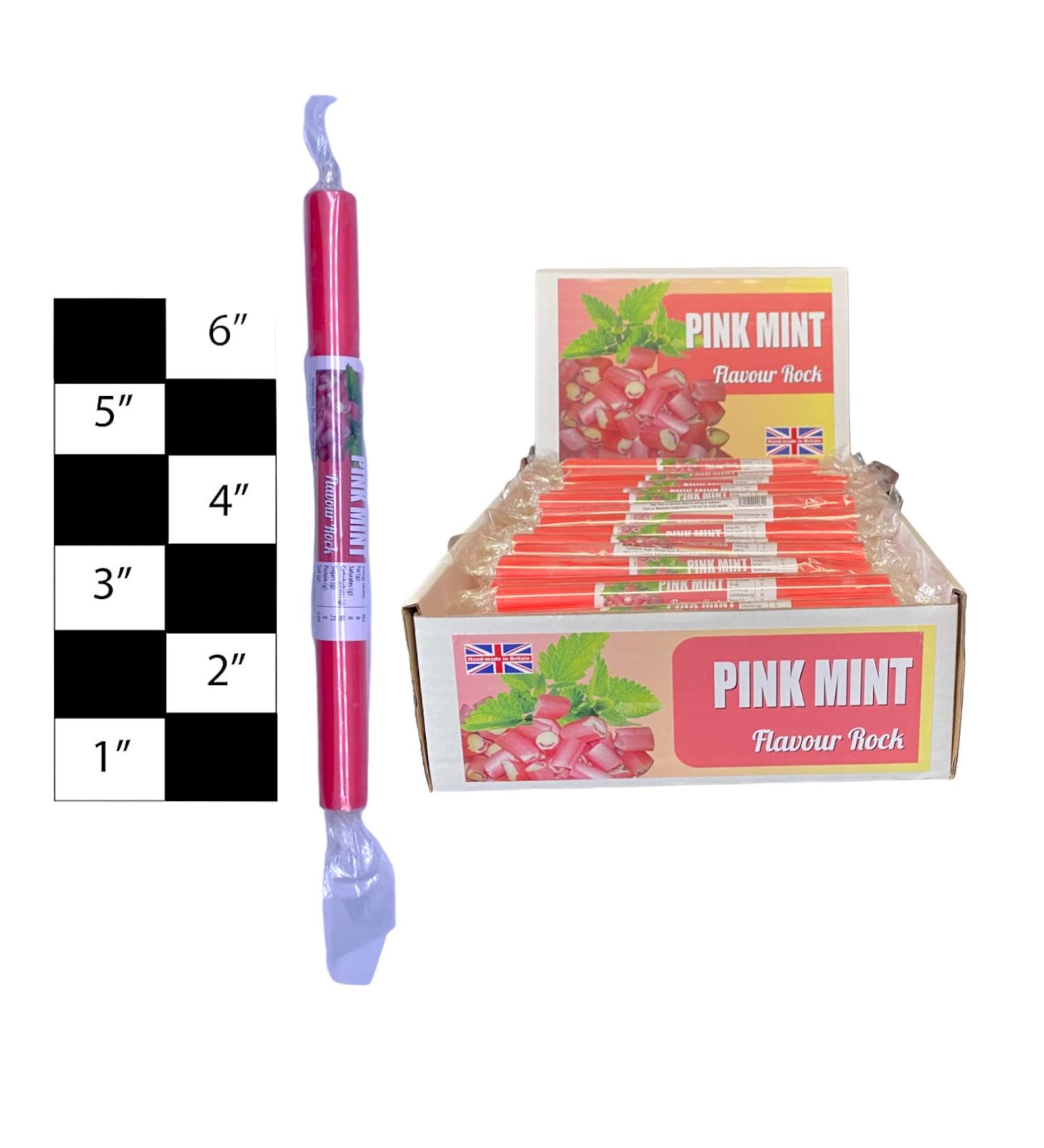 100 X Mint Rock Sticks Handmade Traditional Rainbow Classic Sweets Retro Seaside Gift Wholesale Confectionery - Buy Online on GoSupps.com