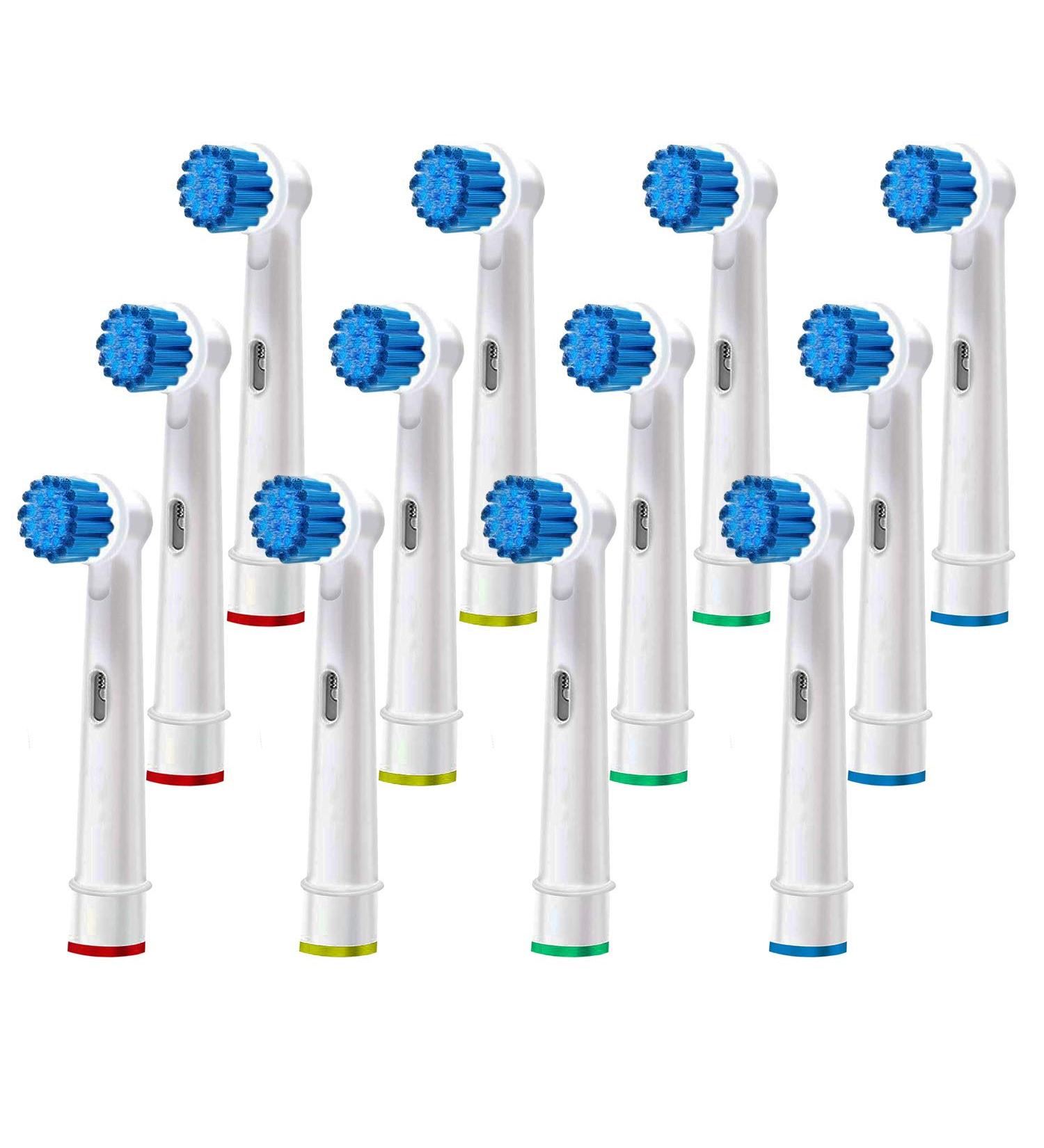 Replacement Oral-B Brush Heads - Sensitive Gum Care - Compatible with 7000 Pro 1000 & More - 12 Pack - Buy Online on GoSupps.com