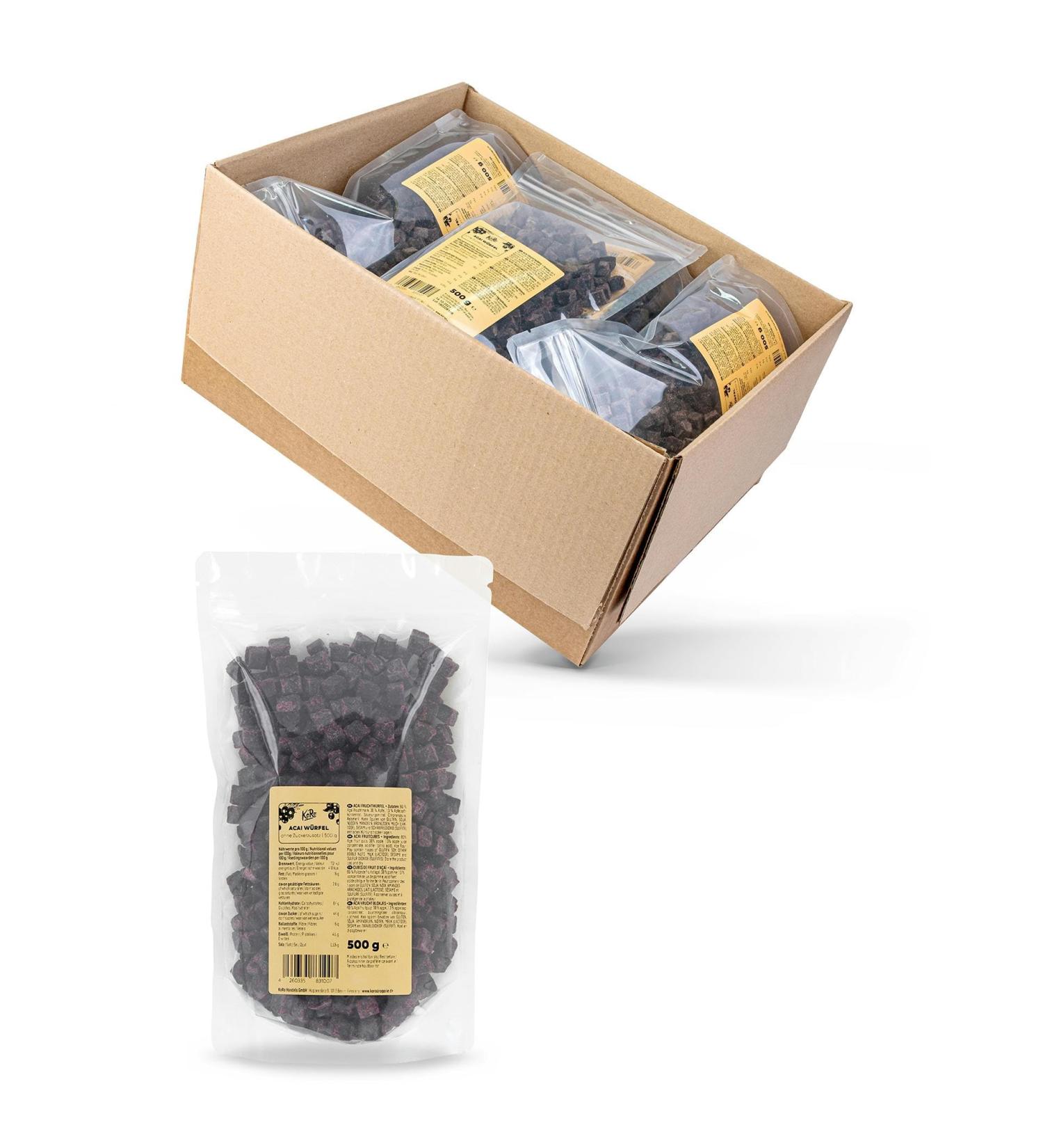KoRo - Acai Cubes No Added Sugar 10 x 500g - Buy Online on GoSupps.com