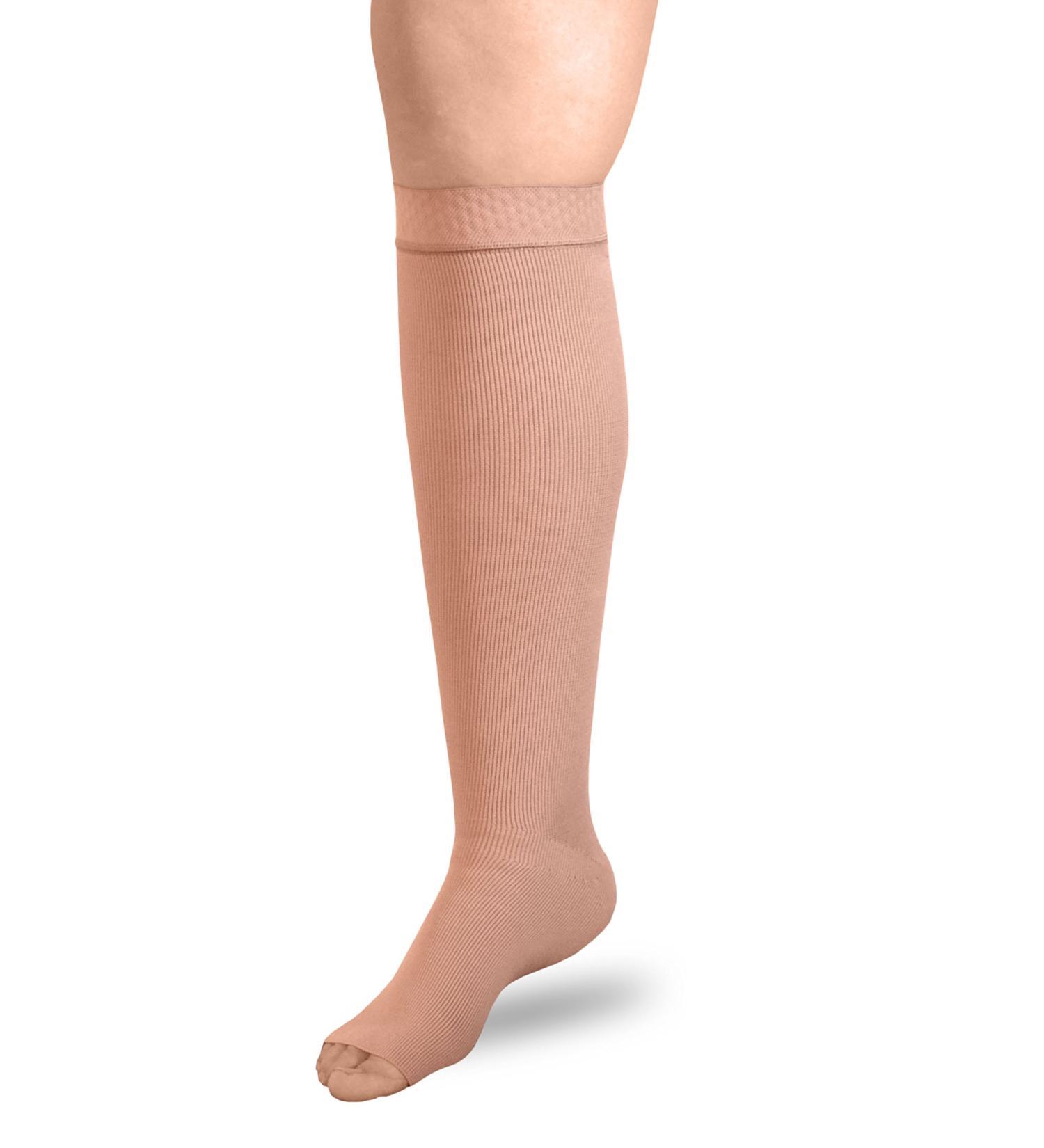 ExoStrong Below Knee (Average Silicone X-Large Beige) Compression Stockings