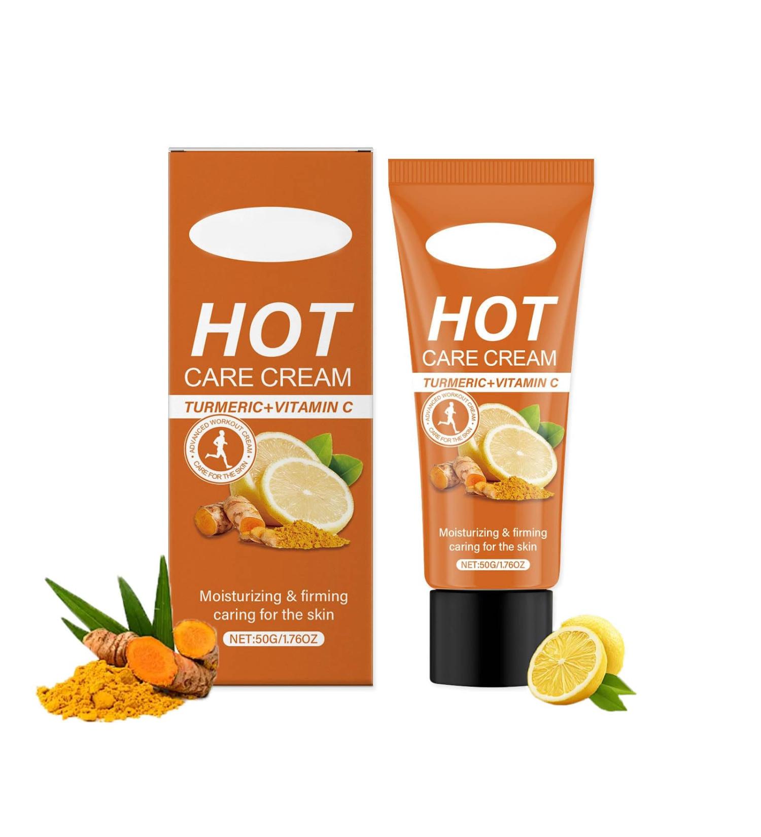 Cr me anti-transpiration chaude au curcuma-Lotion de massage hydratante longue dur e avant et apr s l'entra nement pour les cuisses les jambes l'abdomen et les bras pour tous les types de peau 1 76 oz - Buy Online on GoSupps.com