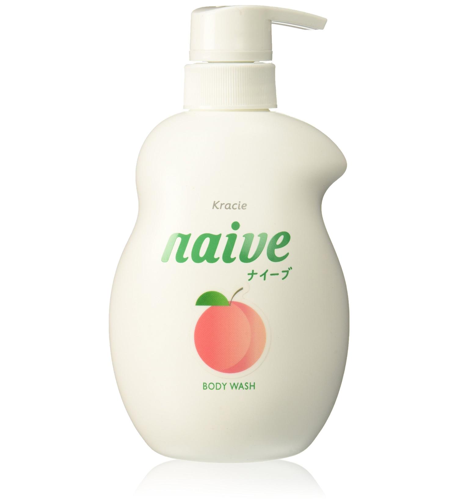 KRACIE Naive Body Pump Soap Peach 17.9oz | Moisturizing Body Wash - Buy Online on GoSupps.com