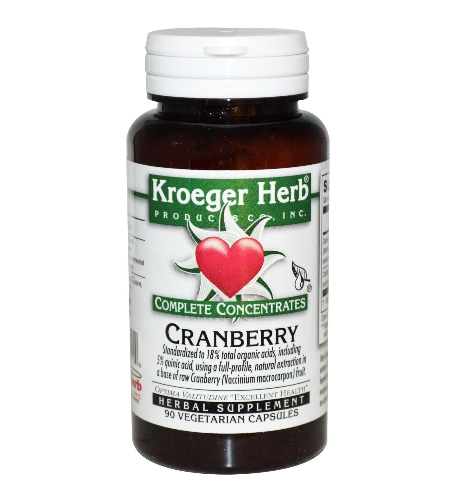 KROEGER HERB CRANBERRY 18% 90 CAP