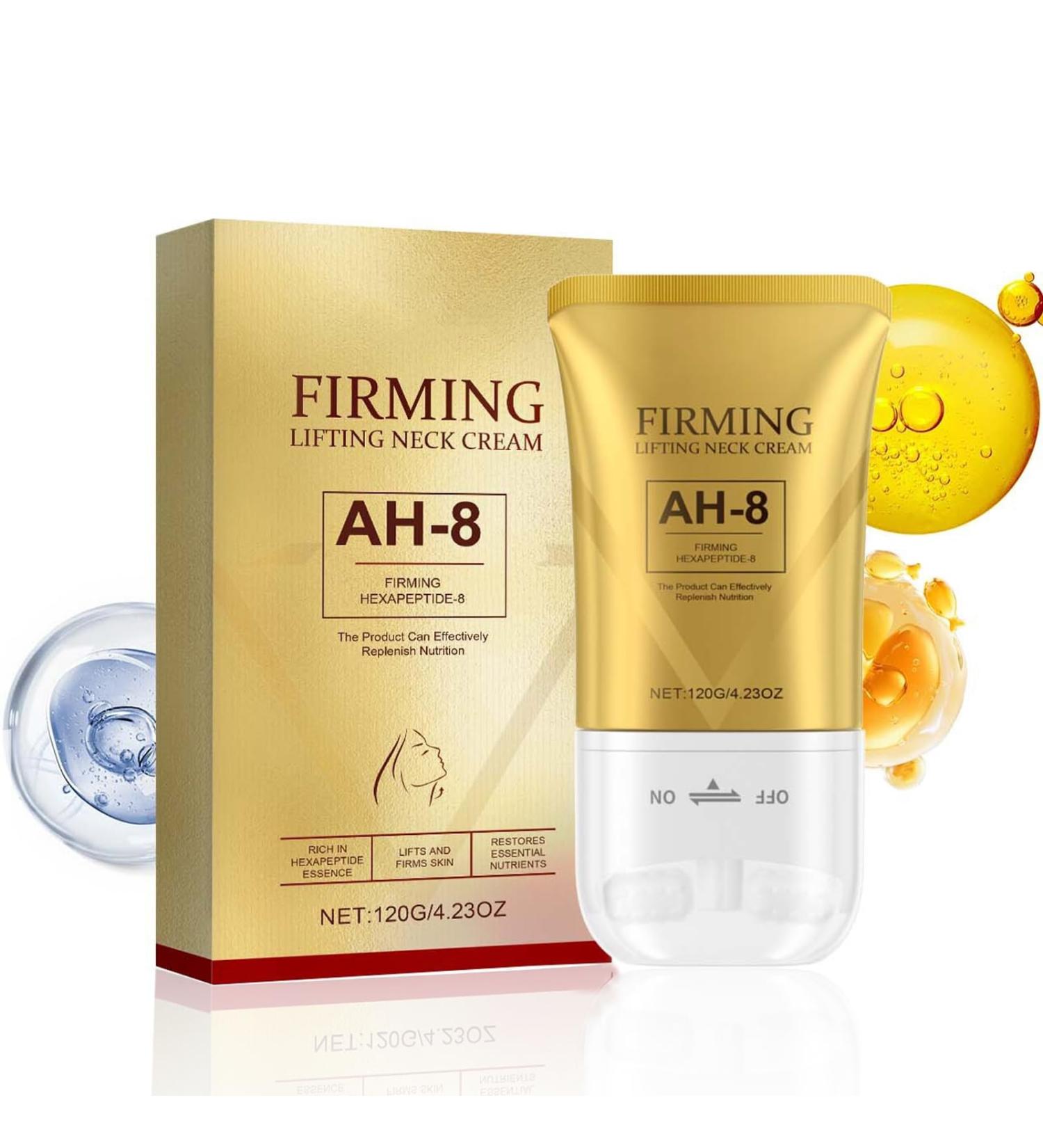 AH-8 Firming Neck Cream for Crepey Skin Body Care Comfort, 2025 New Upgrade Lifting Neck Firming Cream with Roller, Reduces Wrinkles Fine Lines, Moisturizing, Tightening Skin Care Skin Repair B# - Buy Online on GoSupps.com