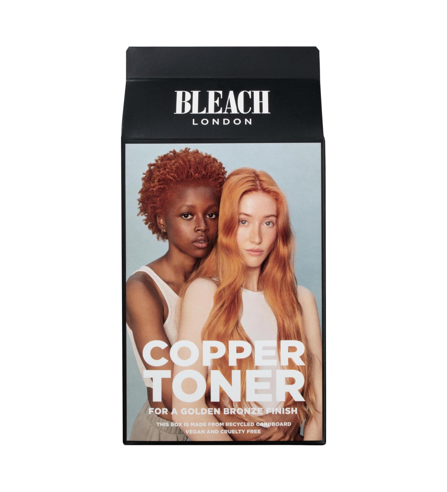 Bleach London Copper Toner Kit - Ammonia-Free Toning for Soft Ginger Finish - Ideal for Light to Medium Blonde Hair - Complete Kit with Smooth and Shine Complex - Buy Online on GoSupps.com
