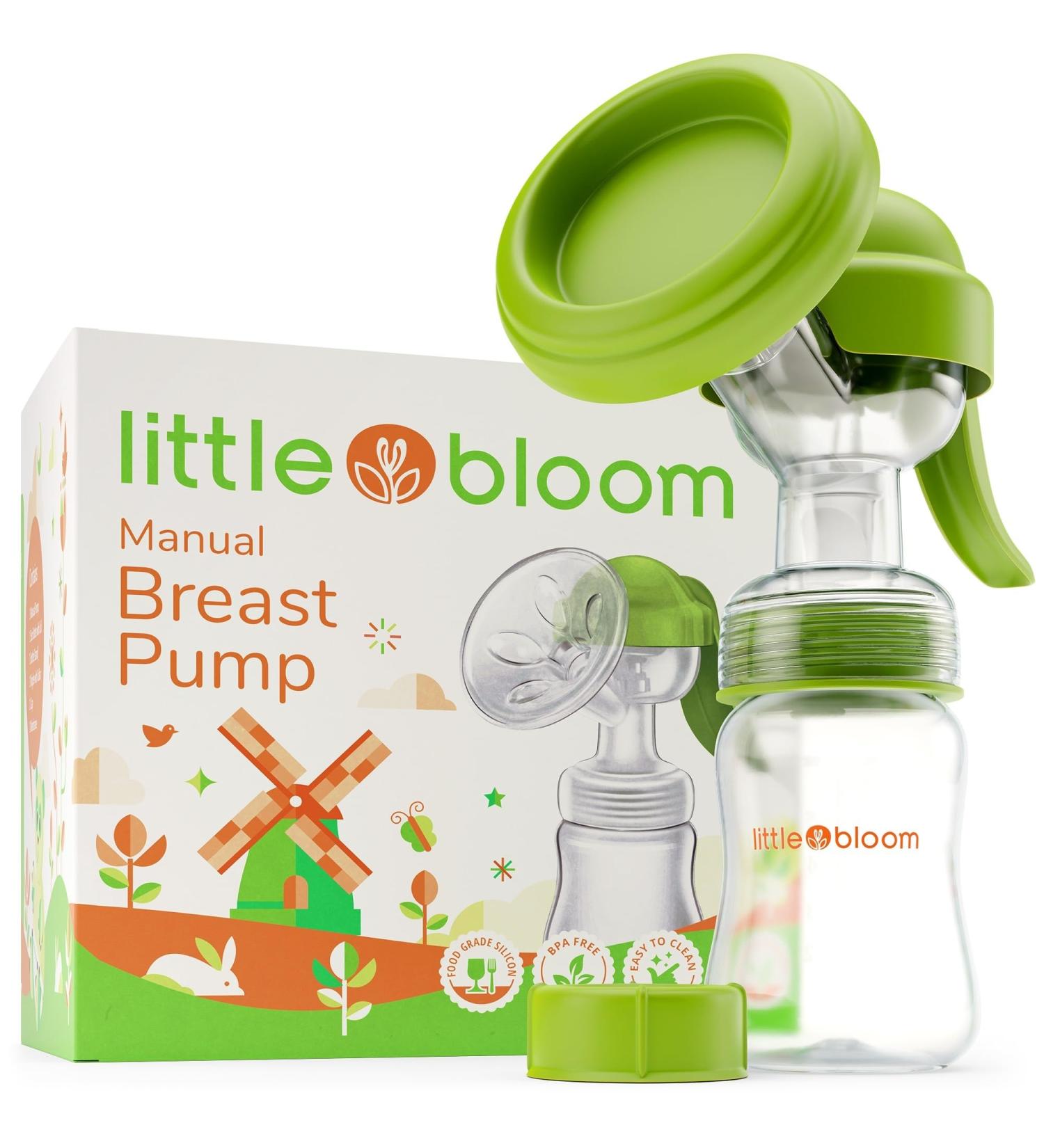Silicone Breast Pump Manual 5oz | Hands-Free & Portable | BPA-Free Travel Pump for Breastfeeding - Buy Online on GoSupps.com