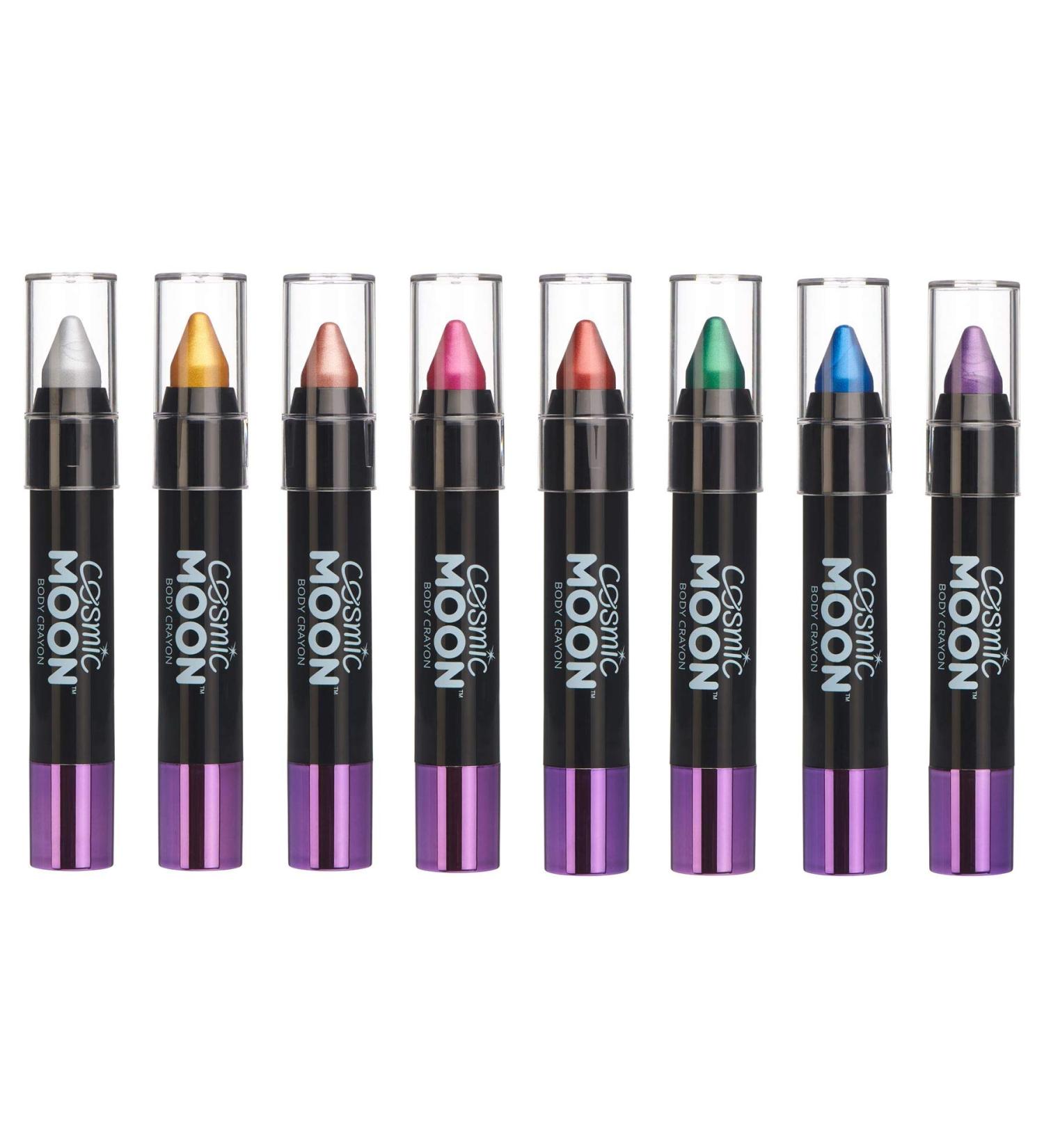 Cosmic Moon Metallic Face & Body Makeup Pen - 8 Colors for Professional Designs - 3.5g - Buy Online on GoSupps.com