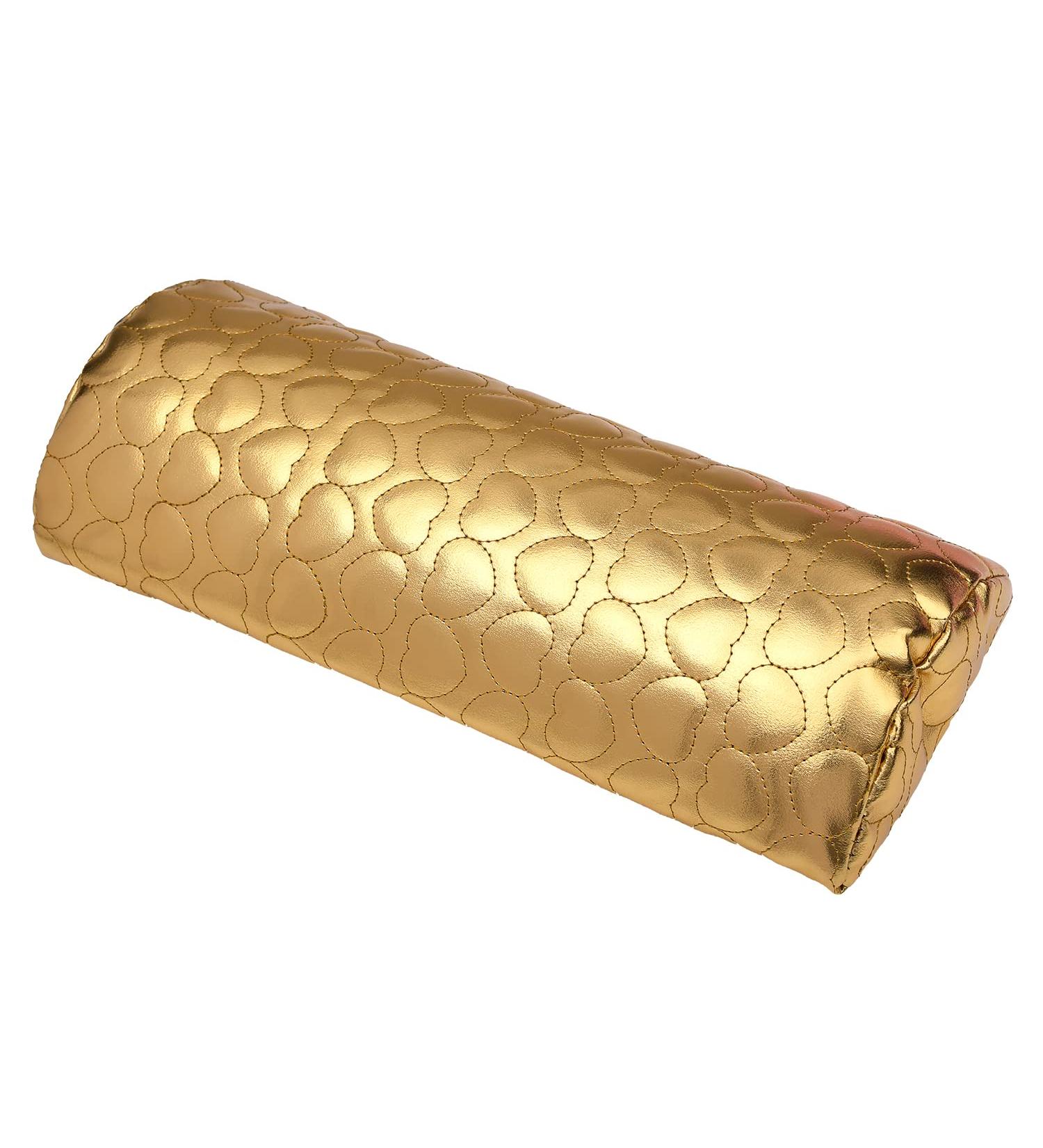 MFUOE Leather Nail Hand Rest Cushion Manicure Hand Pillow Arm Rest Nail Cushion Nail Art Hand Pillow(Gold) - Buy Online on GoSupps.com