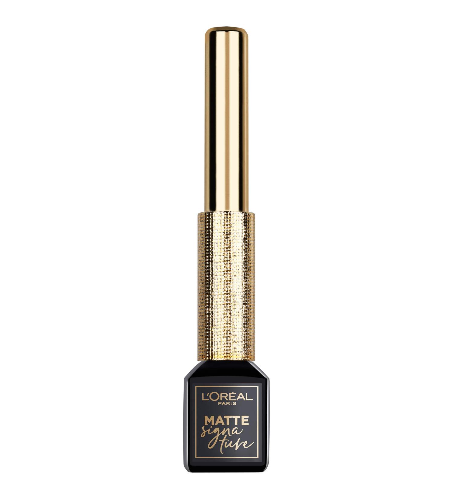 L'Oreal Paris Matte Signature Liquid Dip Eyeliner in Greige - Waterproof, Vivid Matte Finish, 0.07 fl Oz (Pack of 1) - Buy Online on GoSupps.com