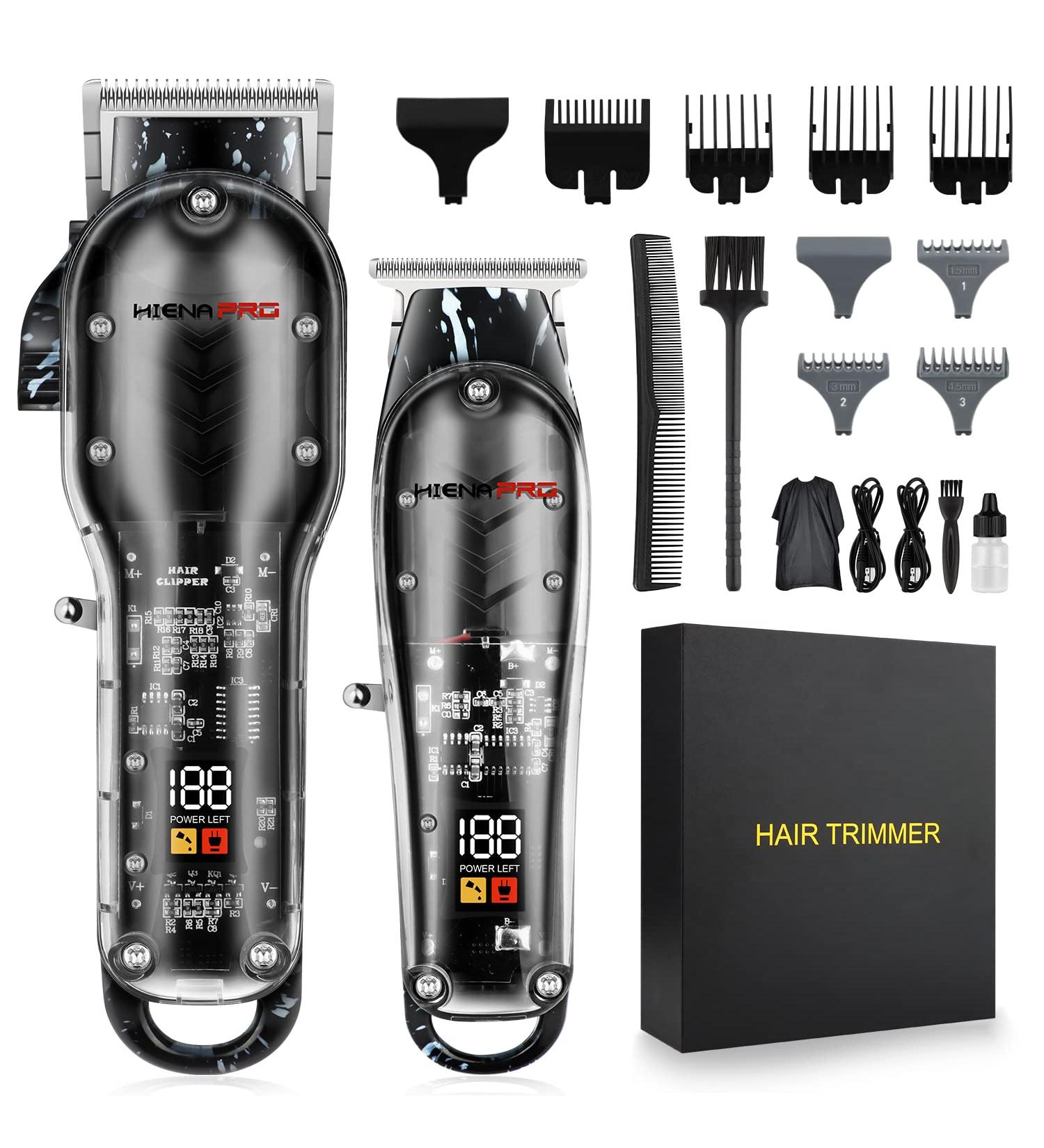 Professional Hair Clippers for Men | Cordless T Liners Hair Trimmer Set with LED Display | Ideal Gifts for Men - Buy Online on GoSupps.com