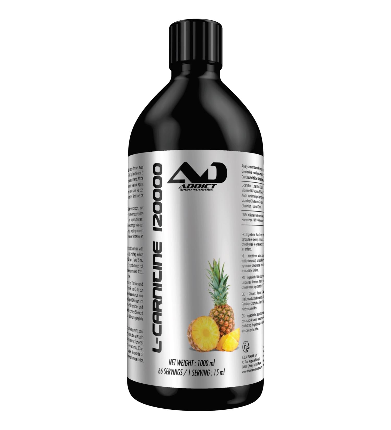 Powerful Fat Burners | Fat Burner | Fat Burner | Powerful Fat Burner | Fat Burner | L Carnitine L20000|1 Liter | Tropical Orange Flavor | Addict Sport Nutrition - Buy Online on GoSupps.com