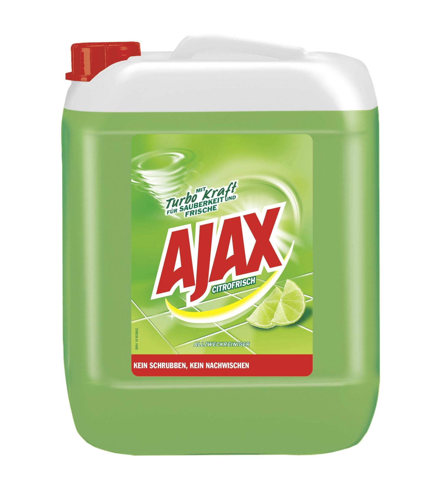 Ajax All-Purpose Cleaner Citrofischen 10L - Premium Cleaner for Home Office & More | Freshness & Hygiene in a Convenient Canister - Buy Online on GoSupps.com