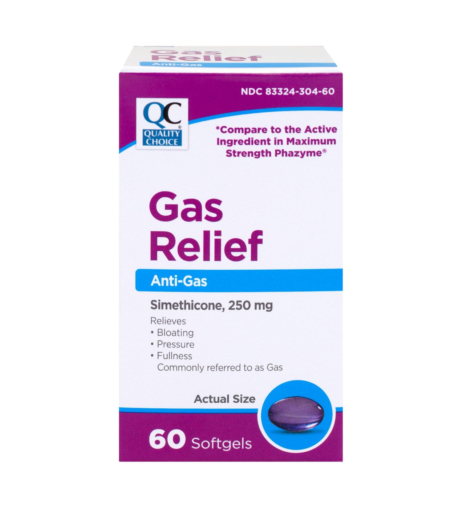 Quality Choice Max-Strength Gas Relief Softgels for Fast-Acting Relief from Bloating Pressure Fullness & Discomfort Easy-to-Swallow Gelcaps for Digestive Support - Buy Online on GoSupps.com