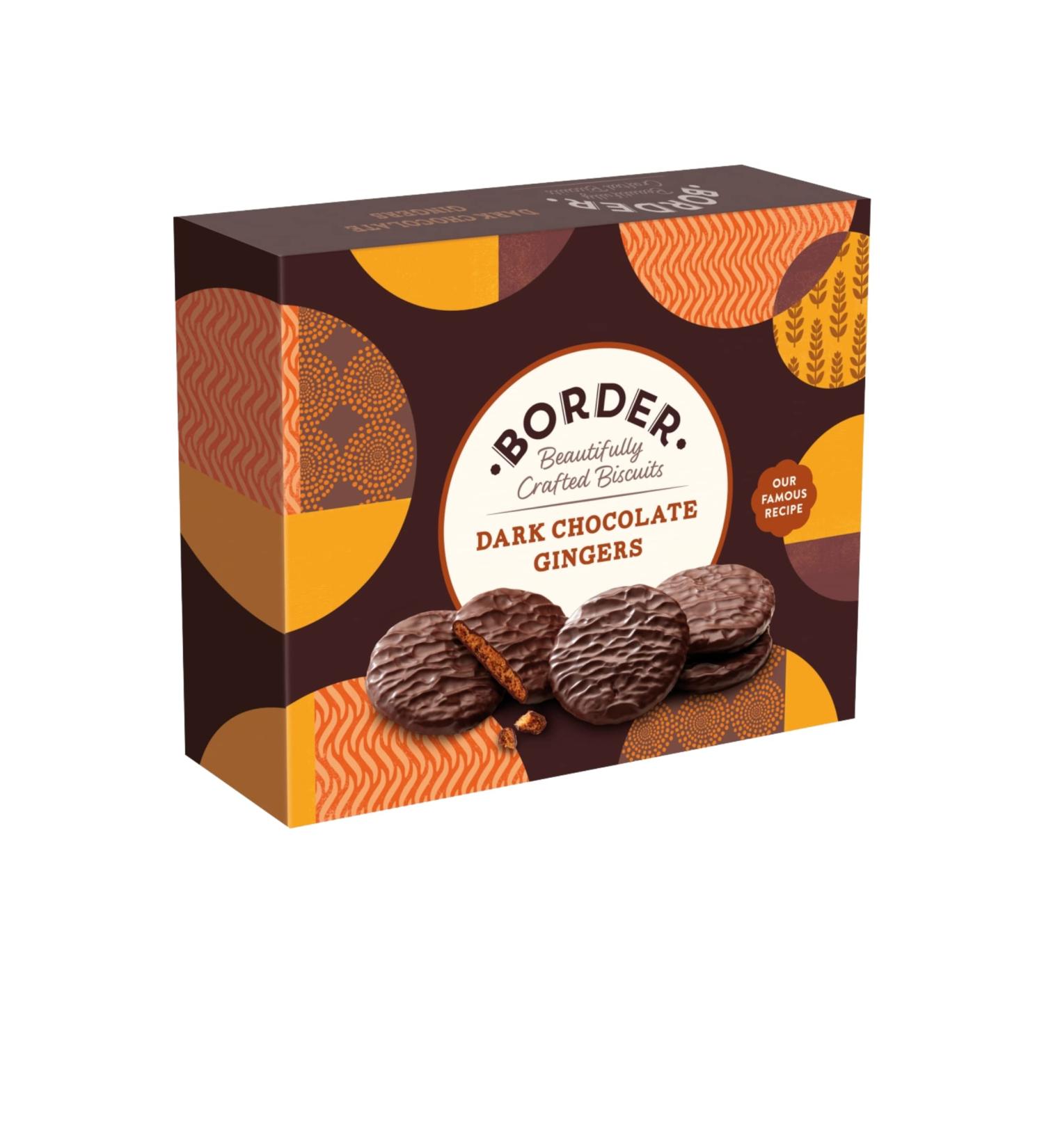 Border Dark Chocolate Gingers 255g (2 Pack) | Authentic UK Recipe - Buy Online on GoSupps.com