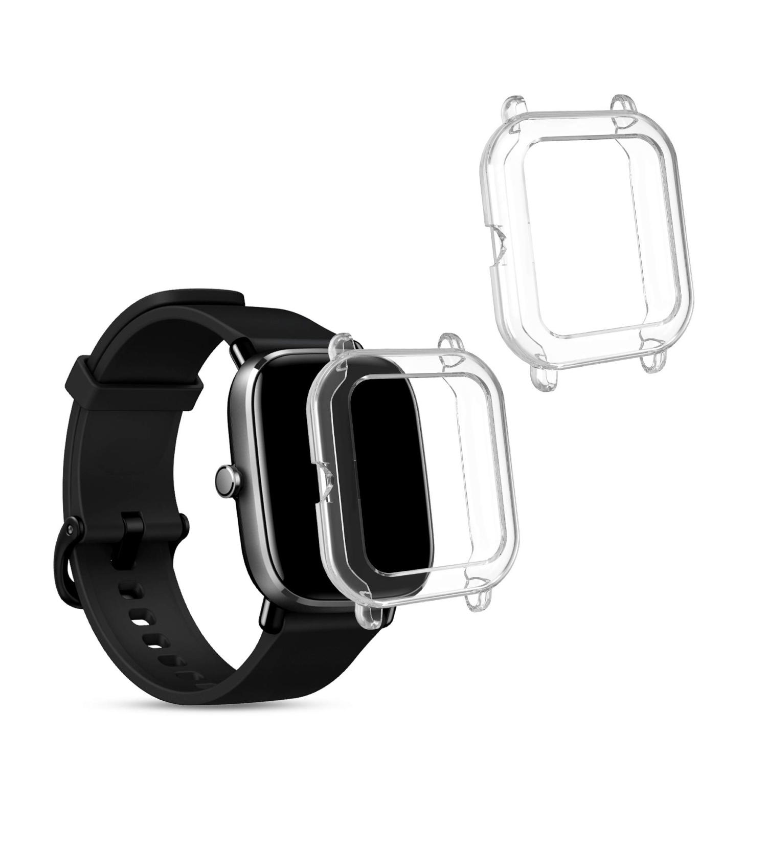 kwmobile 2-Pack Transparent Fitness Tracker Frames for Huami Amazfit GTS 2 Mini - TPU Silicone Cover for Sport Tracker - Buy Online on GoSupps.com