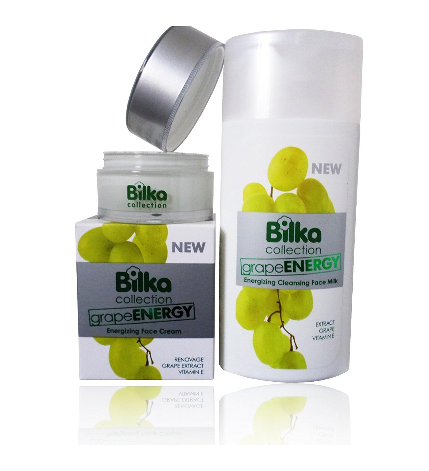 Bilka Bilka Upgrape Grape Energy Intensive Face Cream - Facial treatment with hyaluronic acid organic grape extract shea butter vitamin E UVA/UVB protection 40 ml