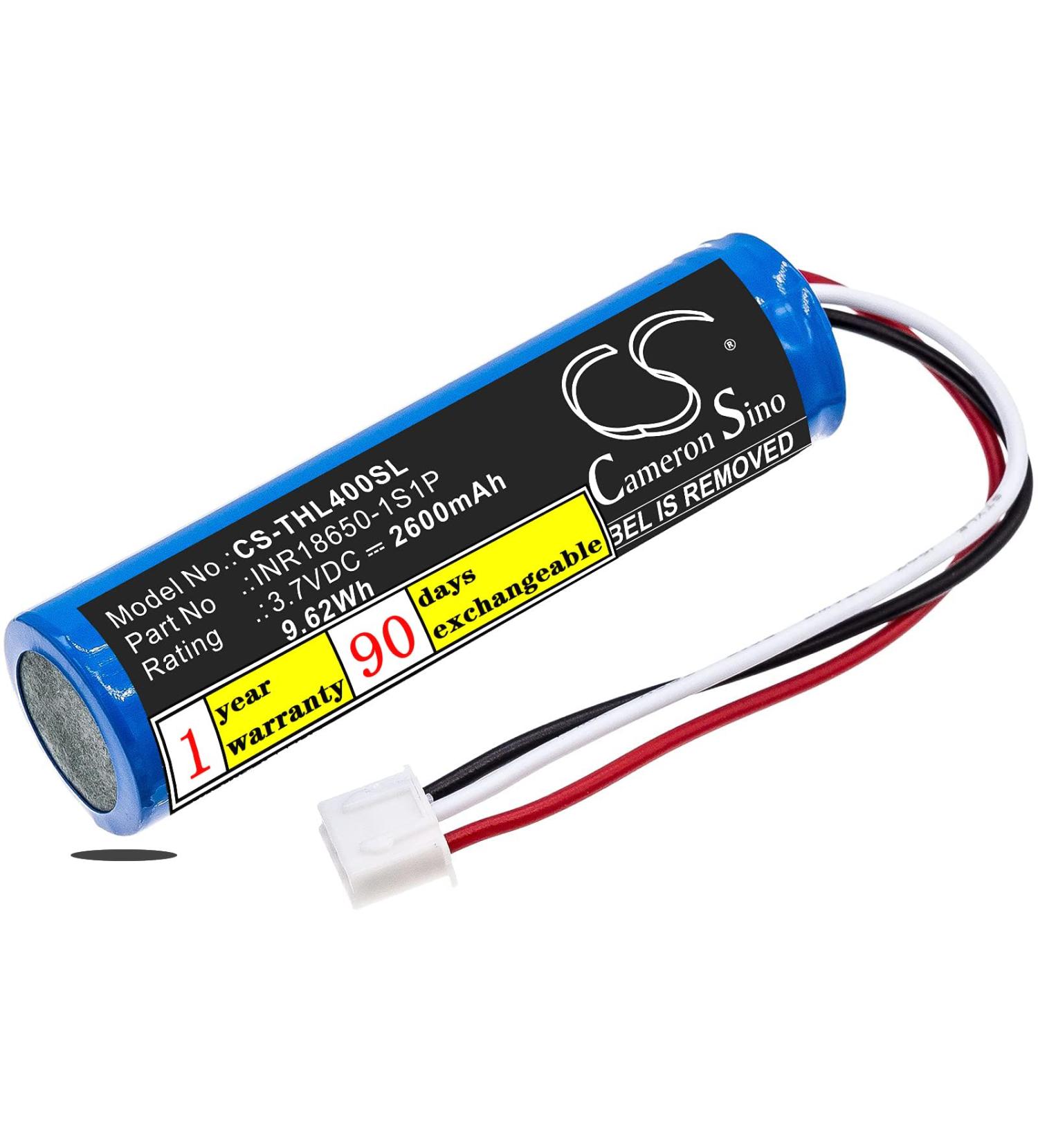 Buy 3.7V Theradome LH40 Replacement Battery - INR18650-1S1P/2600mAh for LH40 & LH80 Pro | Fast International Shipping - Buy Online on GoSupps.com