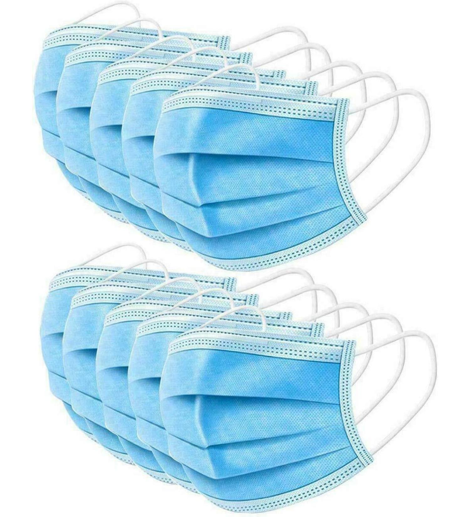 100 Pcs 3-Ply Cover Anti Dust Breathable Earloop Comfortable Sanitary Mouth Face Cover Professional Protection - Buy Online on GoSupps.com