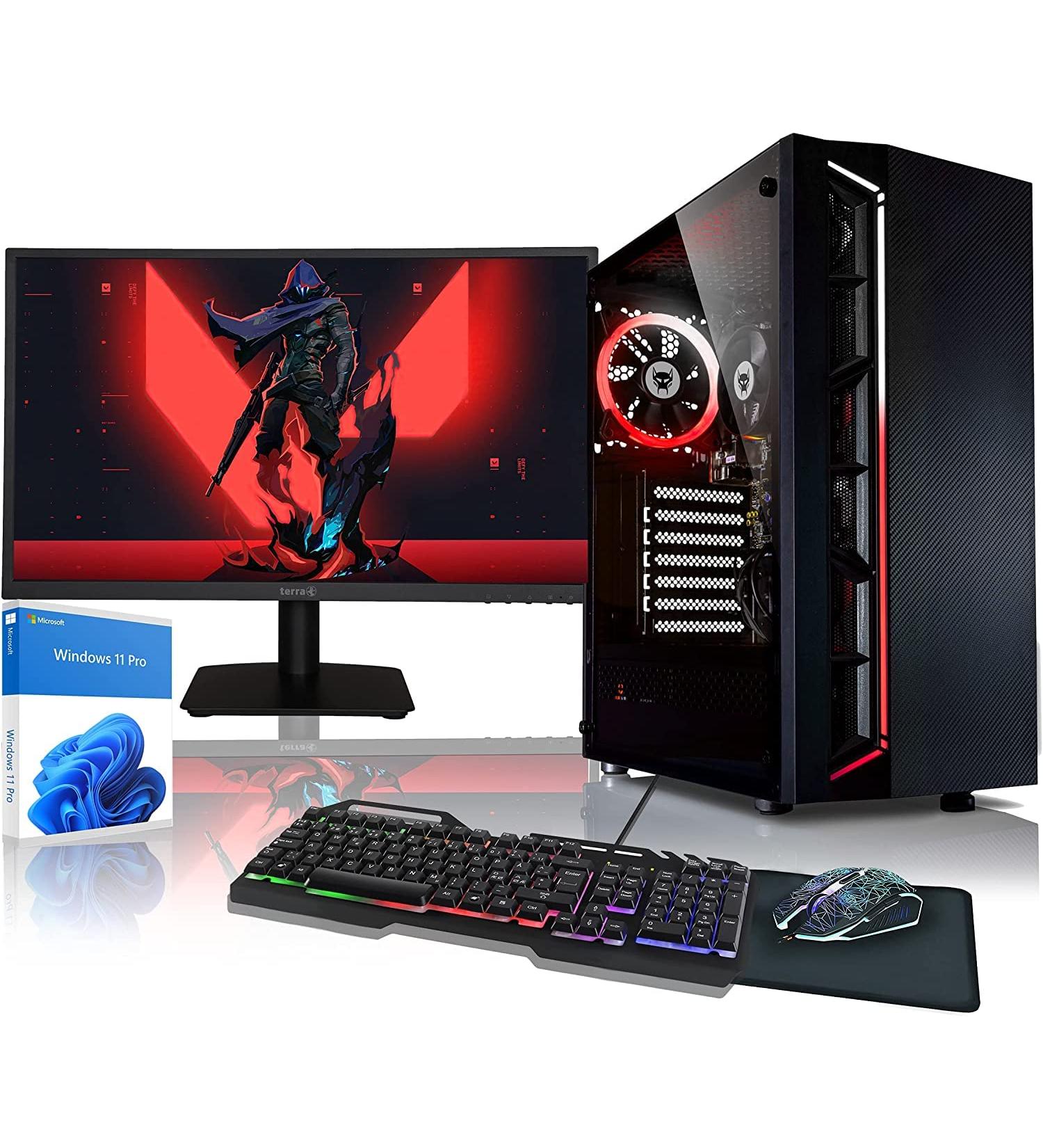 Beastcom Q3 Essential Gaming Set AMD Ryzen 3 4K VEGA 8 16GB RAM 1TB SSD 24 Monitor Keyboard Mouse HDMI WIN 11 - Complete PC Bundle - Buy Online on GoSupps.com