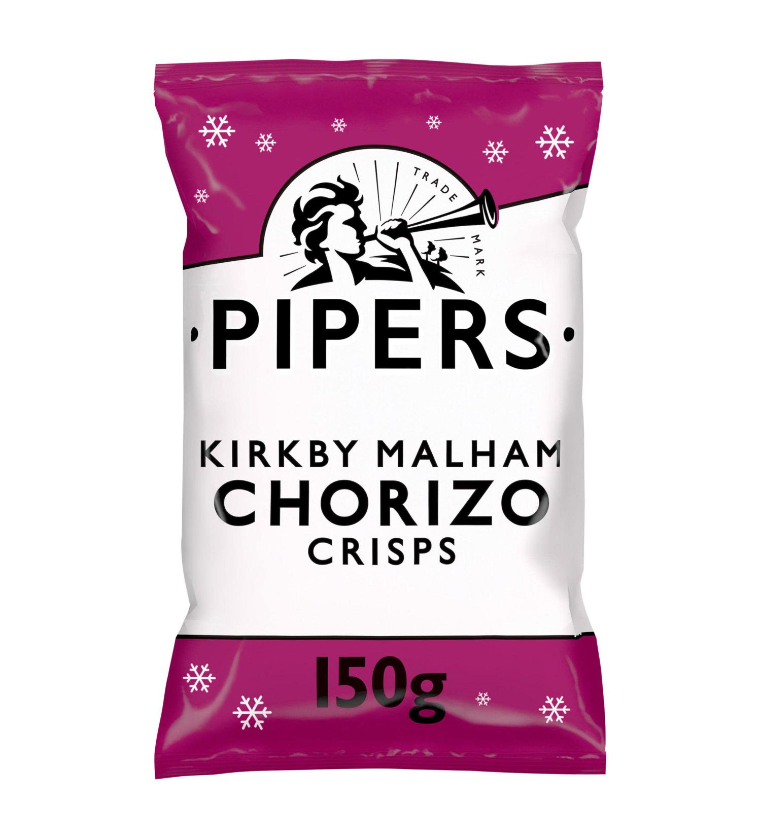 Pipers Kirkby Malham Chorizo Sharing Crisps 150 g - Buy Online on GoSupps.com