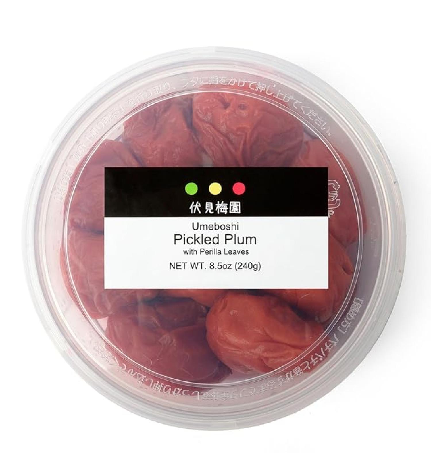 [Fushimi Plum Garden] 200g Ripe Pickled Plums with Perilla, Umeboshi with Shiso, Contains Citric Acid, 20% Salt, Natural Flavor, Benei Fukui, Sour - Buy Online on GoSupps.com