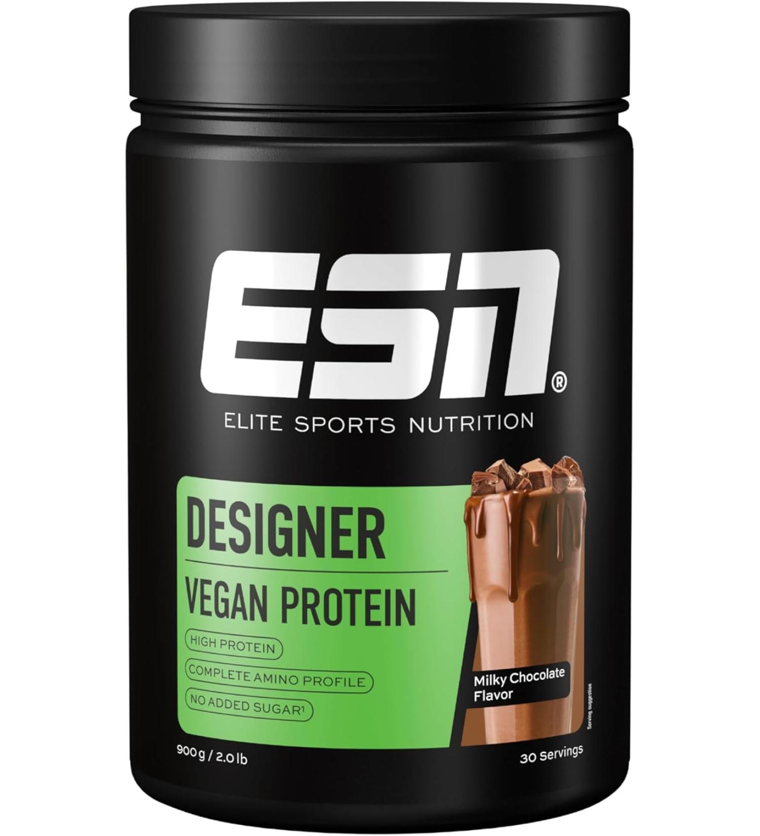 ESN Vegan Designer Protein Powder with Soy - Chocolate - 900g - Buy Online on GoSupps.com