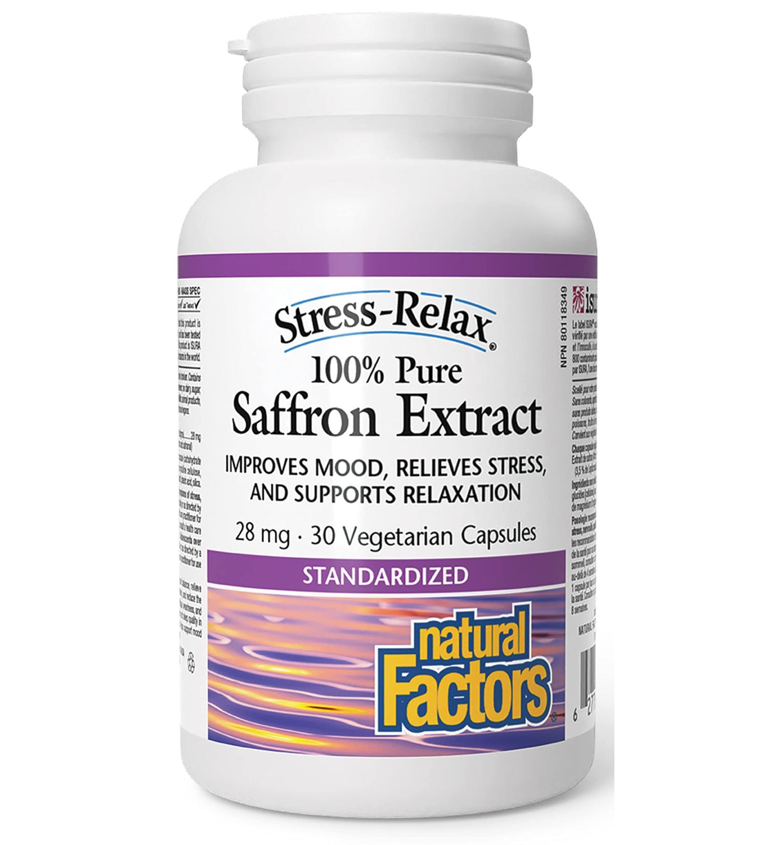Saffron Extract 28mg Stress Relax 30 Vcaps - Buy Online on GoSupps.com