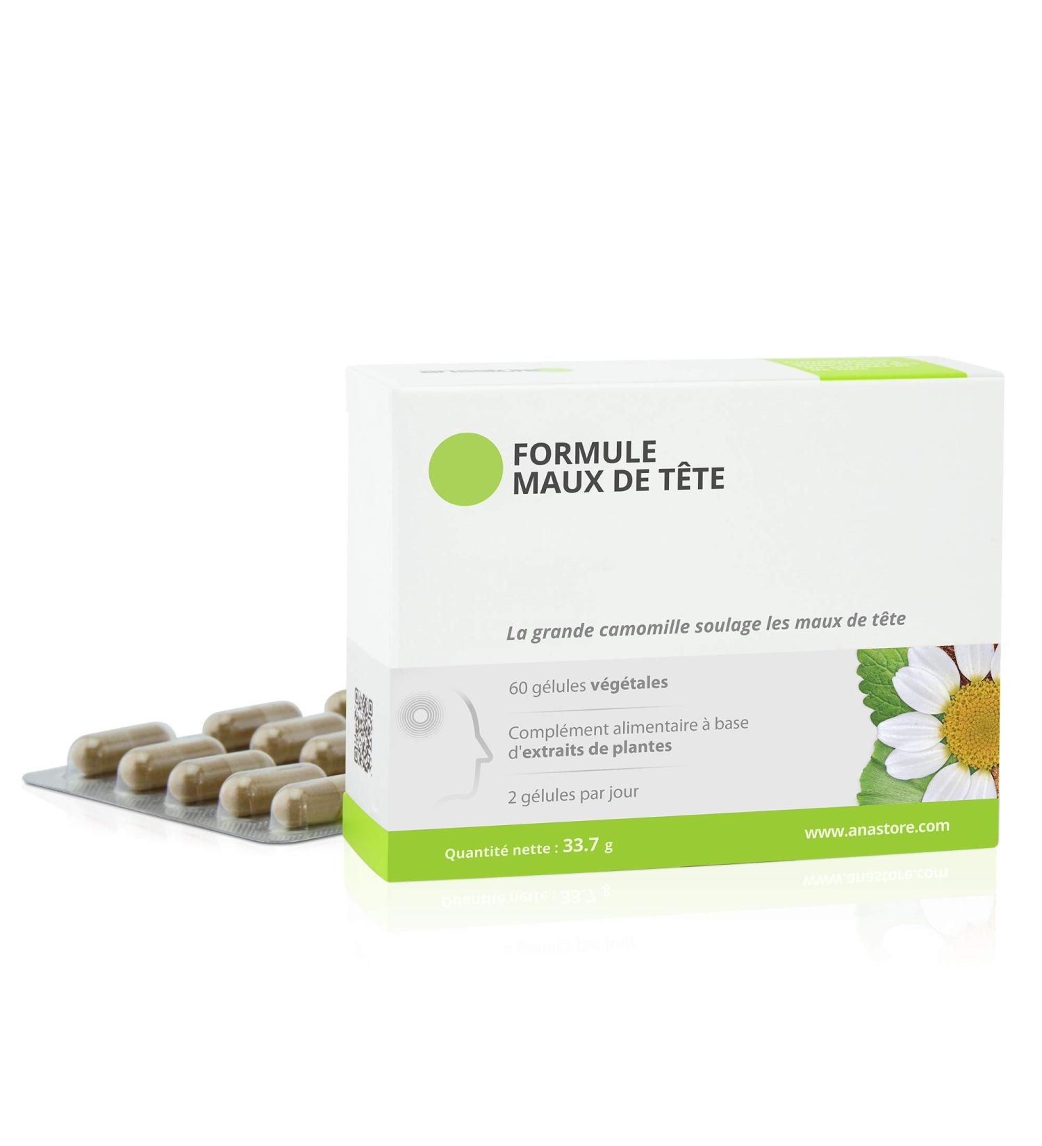 Headache formula * 440 mg / 60 capsules * 100% plant-based with titrated plant extracts * Brain Emotional balance. - Buy Online on GoSupps.com