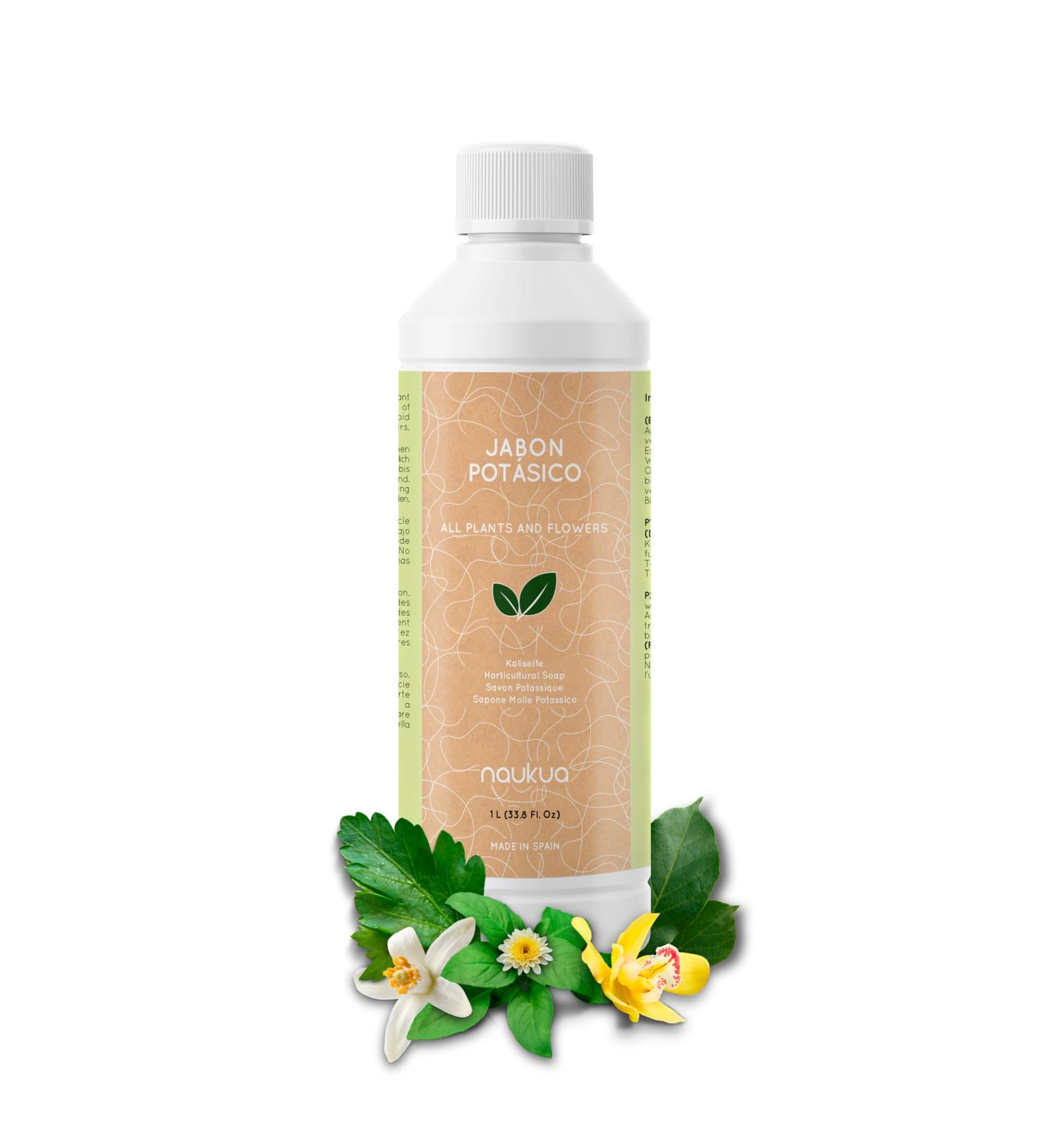 1L Concentrated Potassium Soap - 100% Natural and Ecological - Improves and Activates the Natural Defenses of Indoor and Outdoor Plants - Acts Quickly and Effectively - Buy Online on GoSupps.com